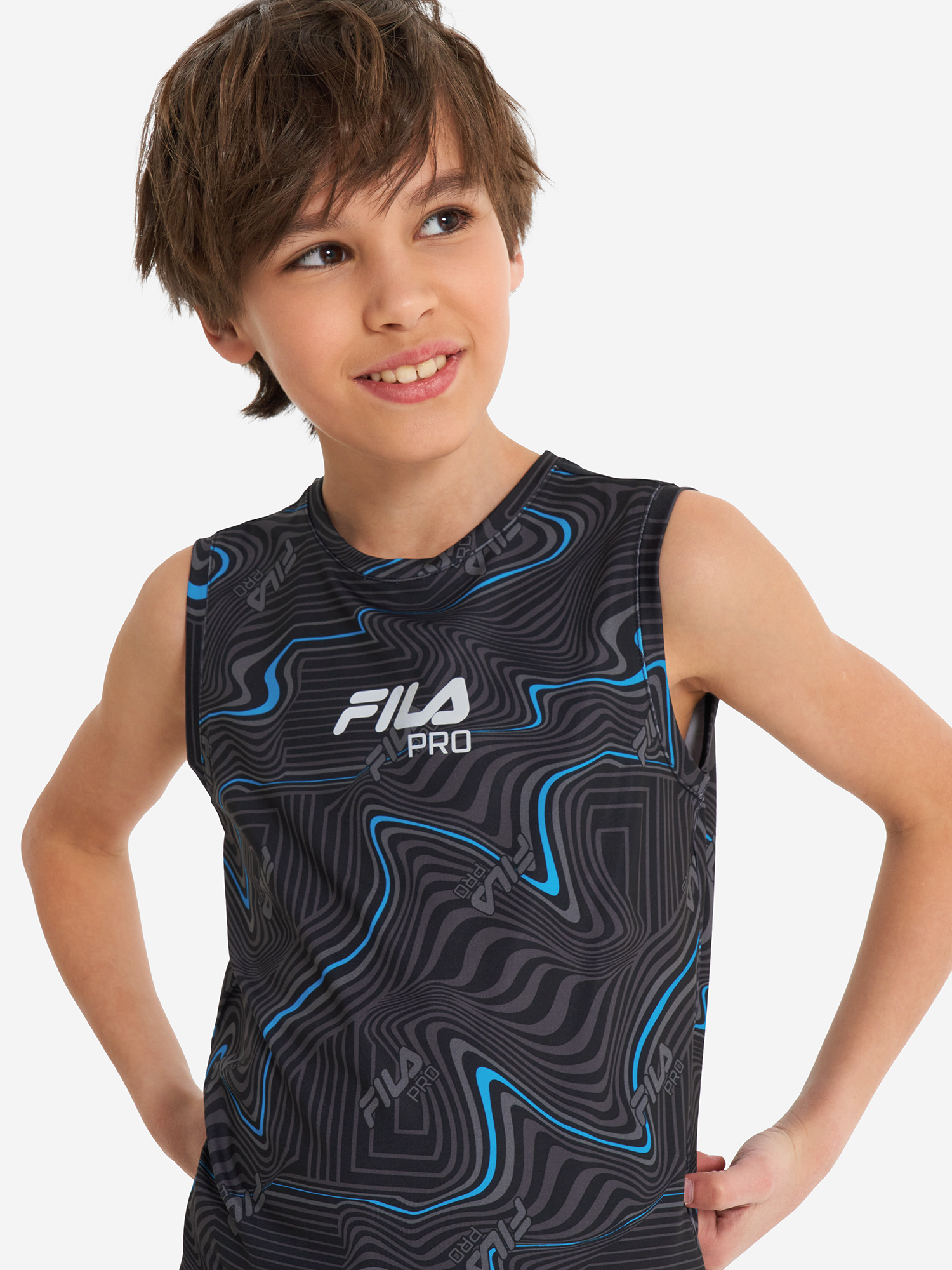 

Майка для мальчиков FILA, Черный