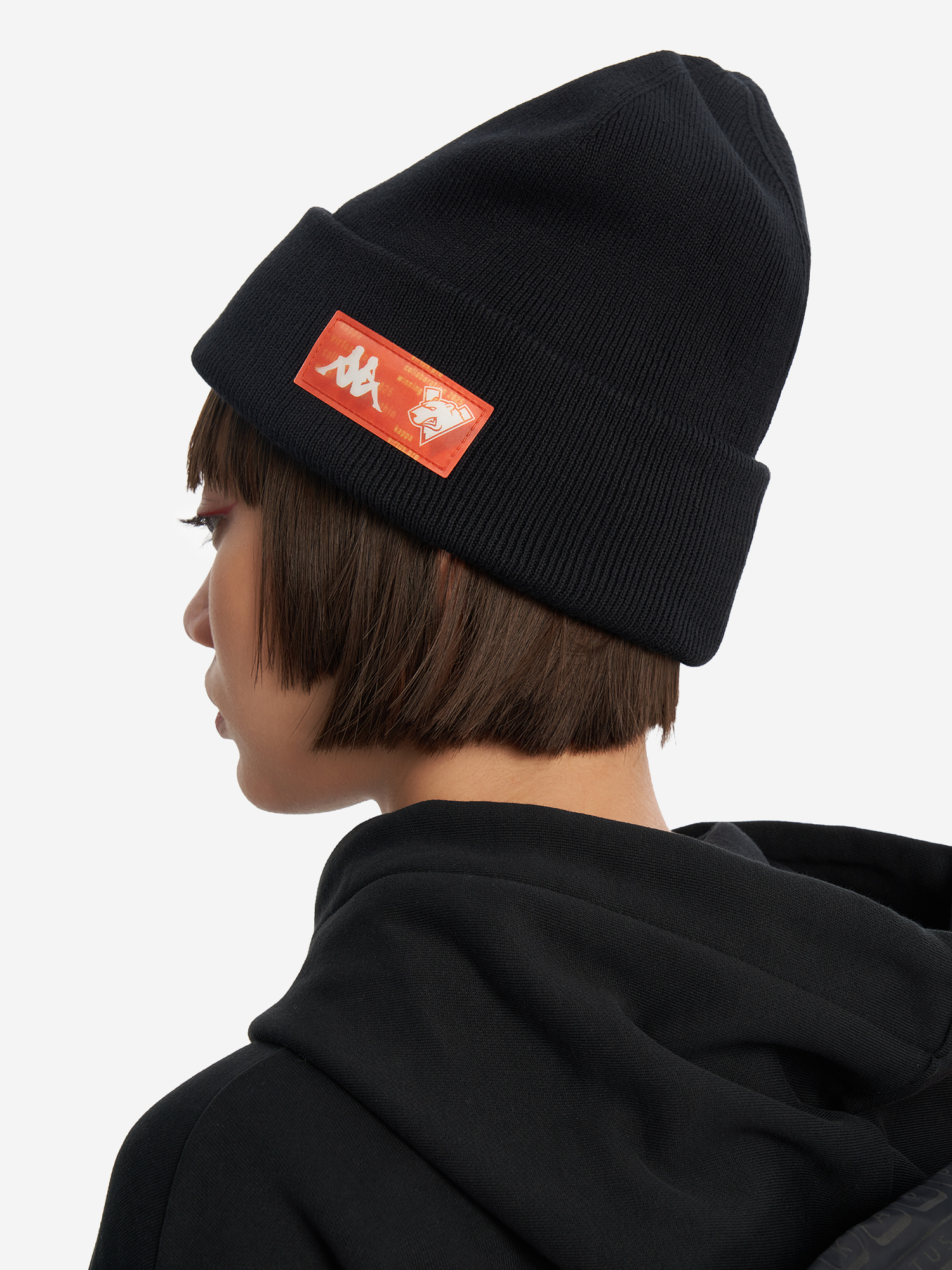 фото Шапка kappa x virtus.pro, черный
