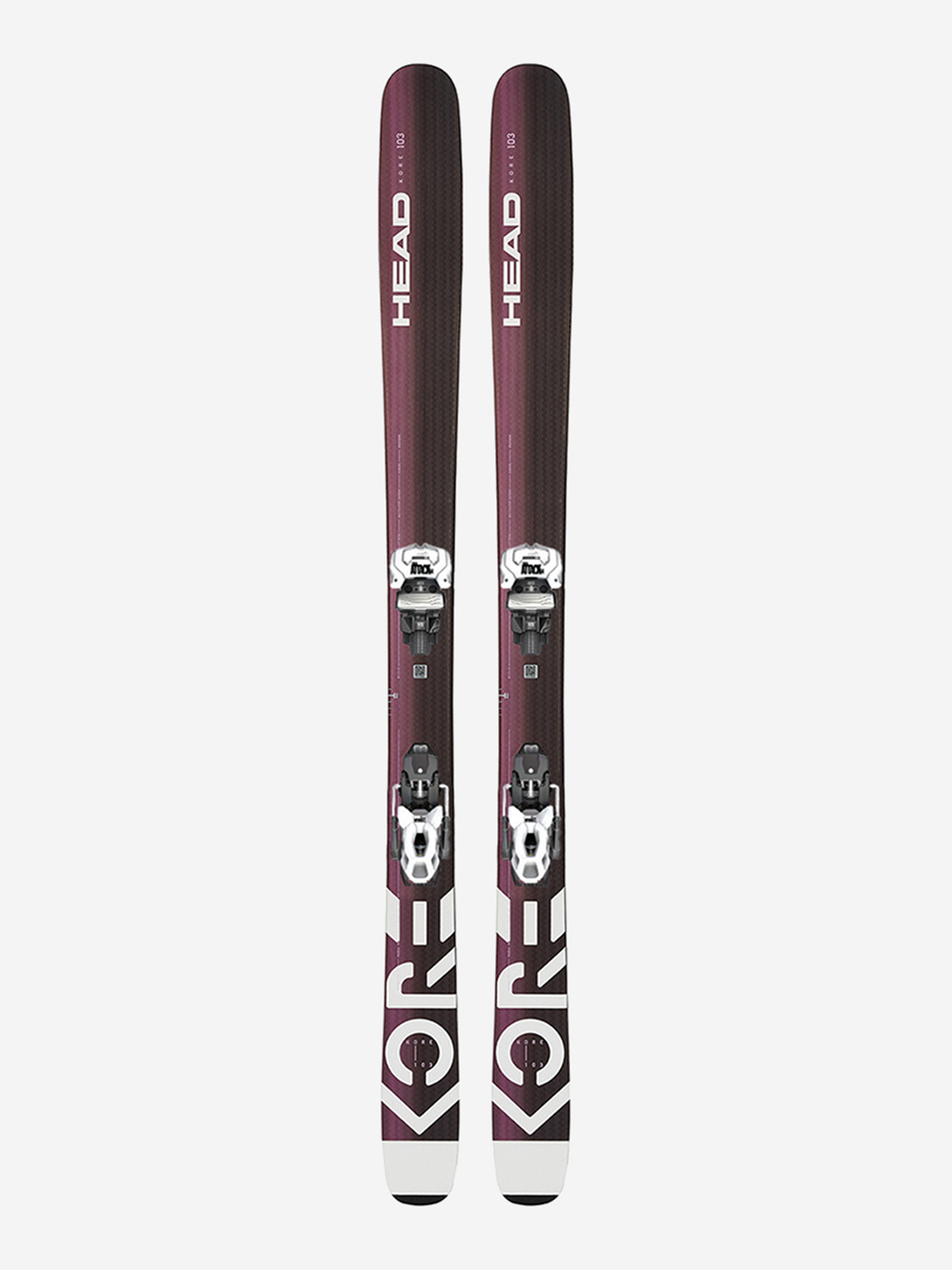 

Горные лыжи с креплениями Head Kore 103 W + Attack 11 GW 22/23, Фиолетовый