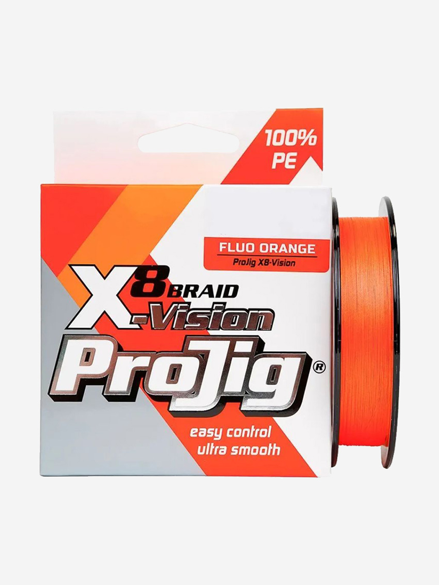 

Плетеный шнур для рыбалки ProJig X8-Vision 0,10 мм, 6,5 кг, 150 м, оранжевый, Оранжевый