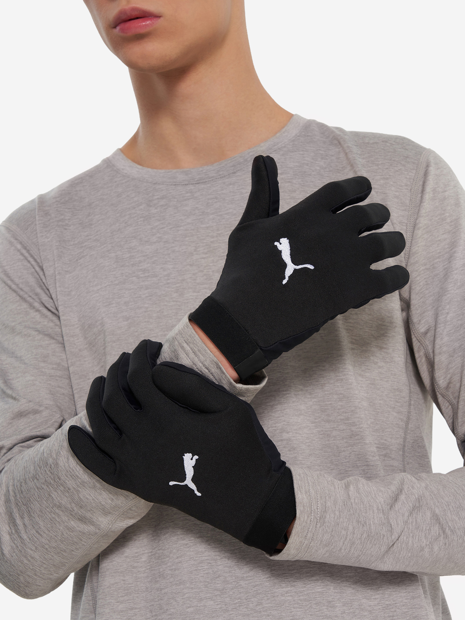фото Перчатки puma individual winterized, черный