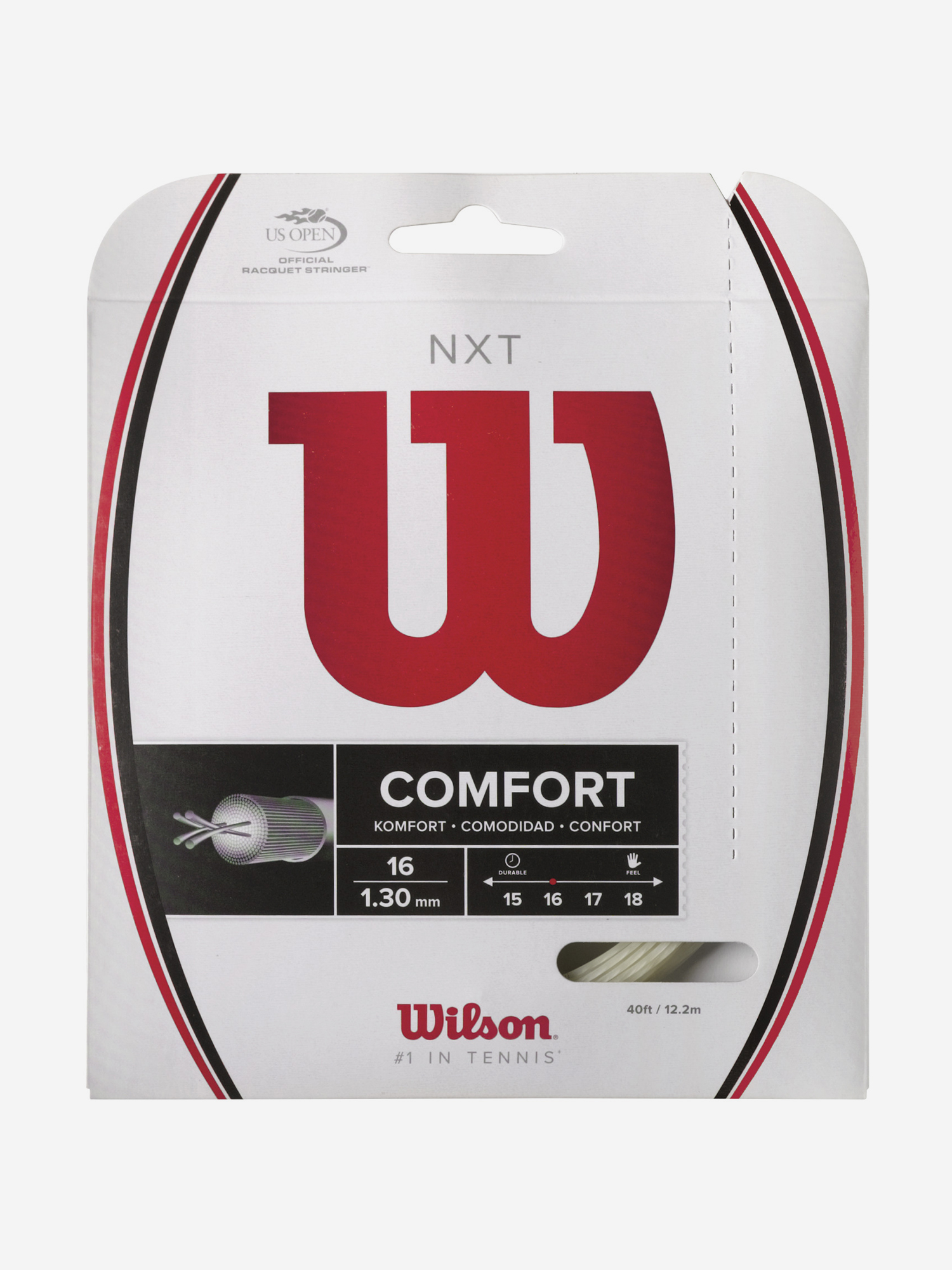 

Струна для большого тенниса Wilson NXT 16, Белый
