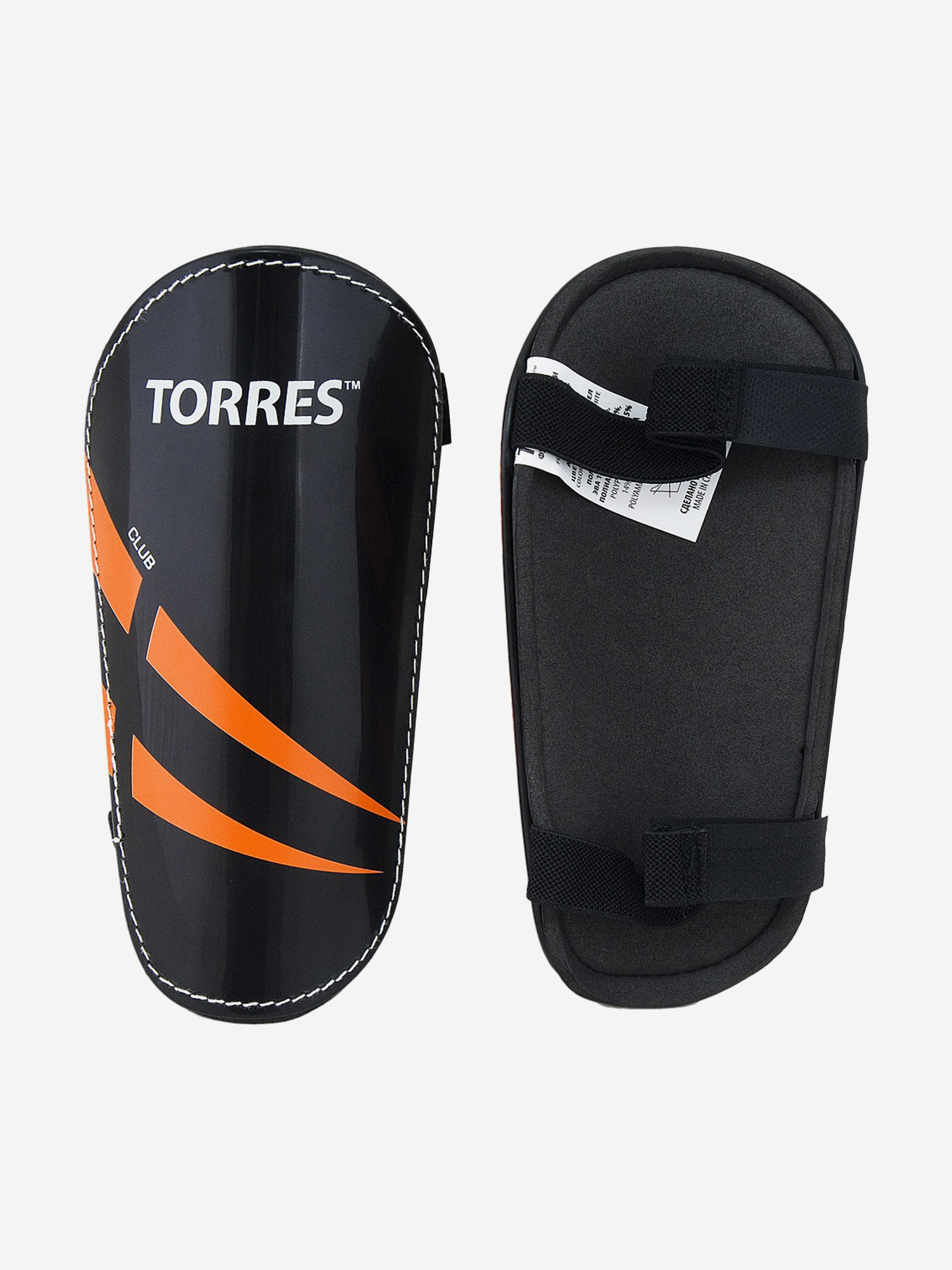 

Щитки футбольные тренировочные Torres Club арт.FS1607, Черный