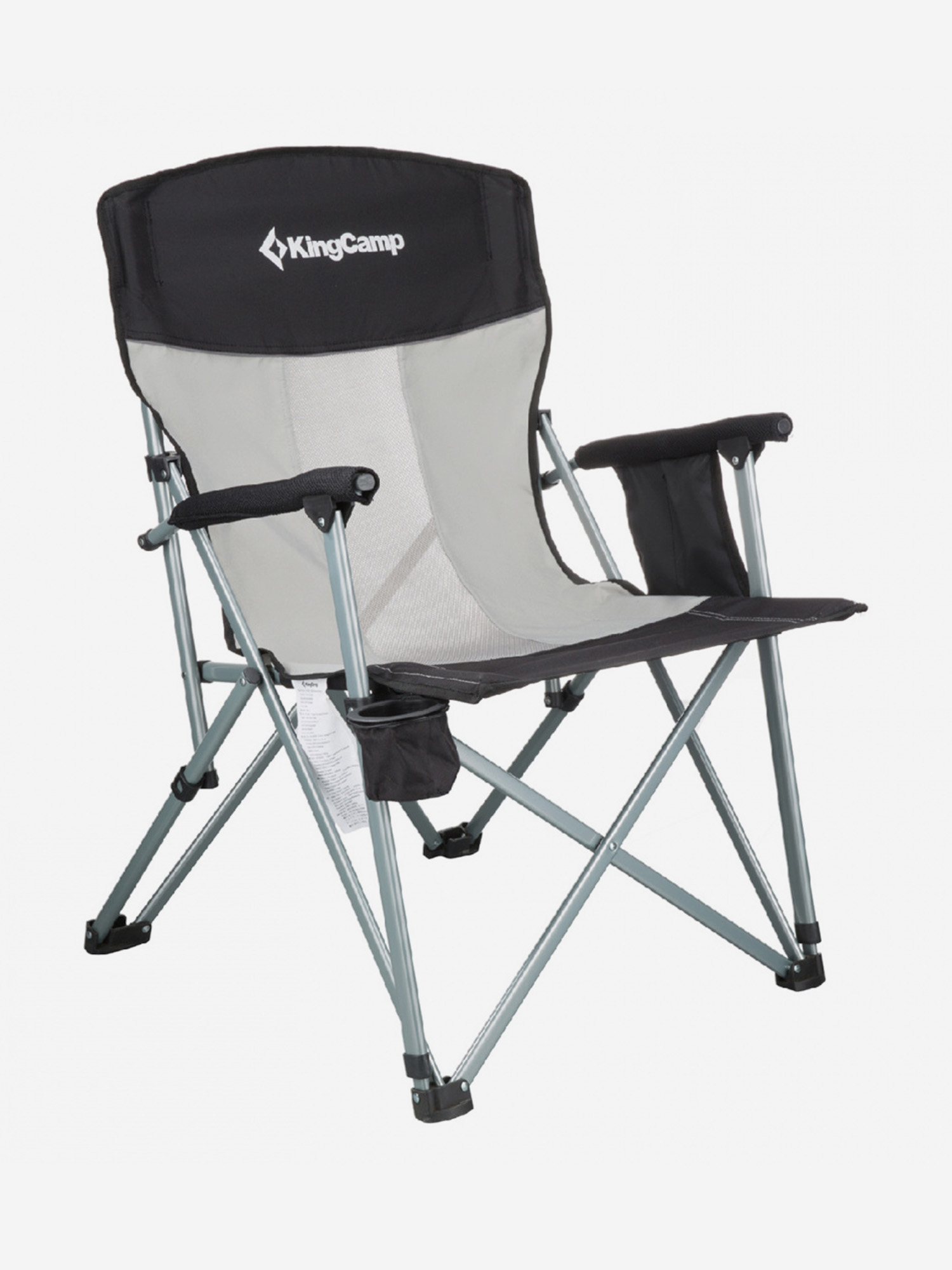 

Кресло складное 3825 Hard Arm Chair cталь, 59х83х95см, черный-серый, Черный