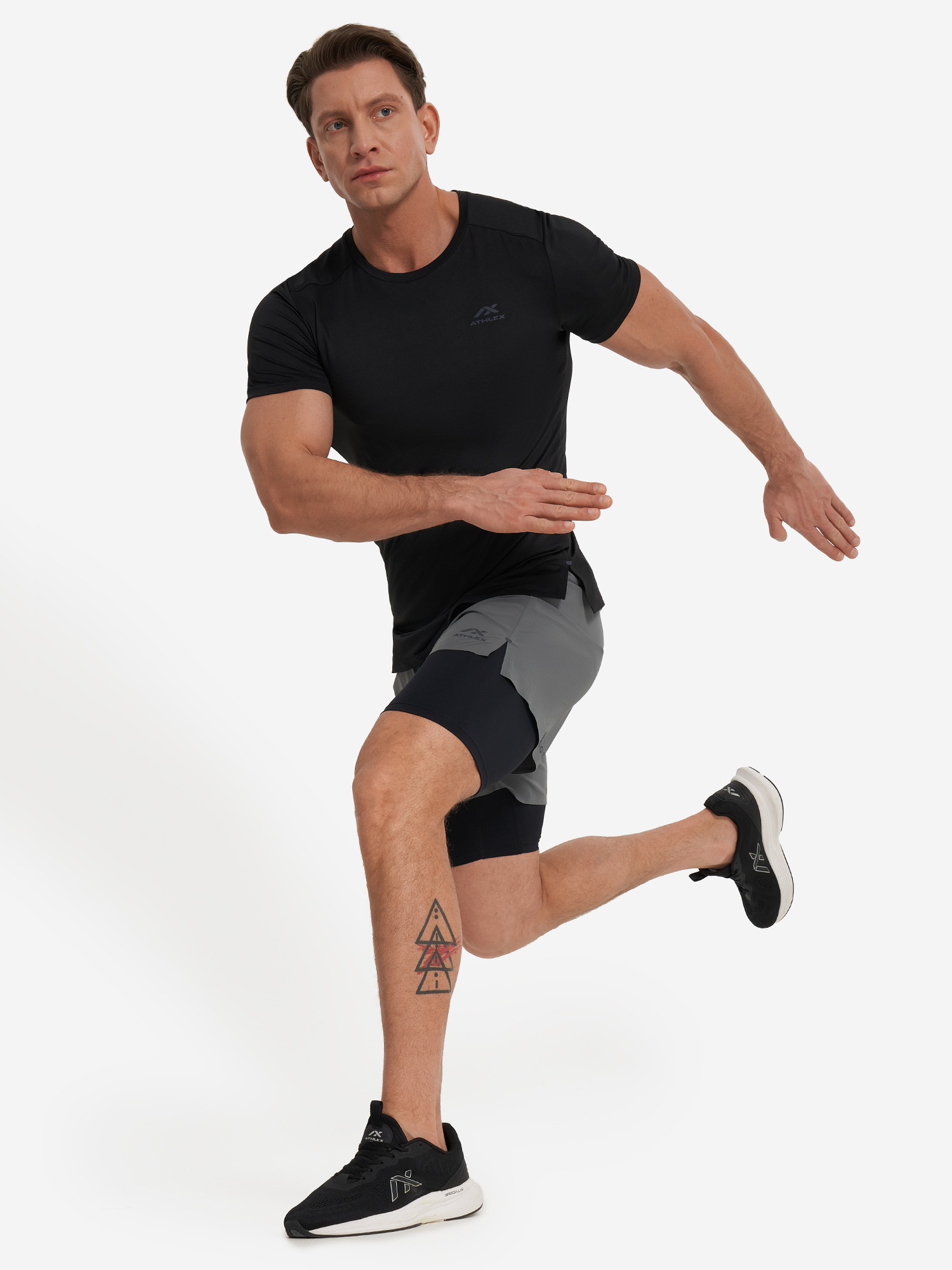 фото Футболка мужская athlex, черный