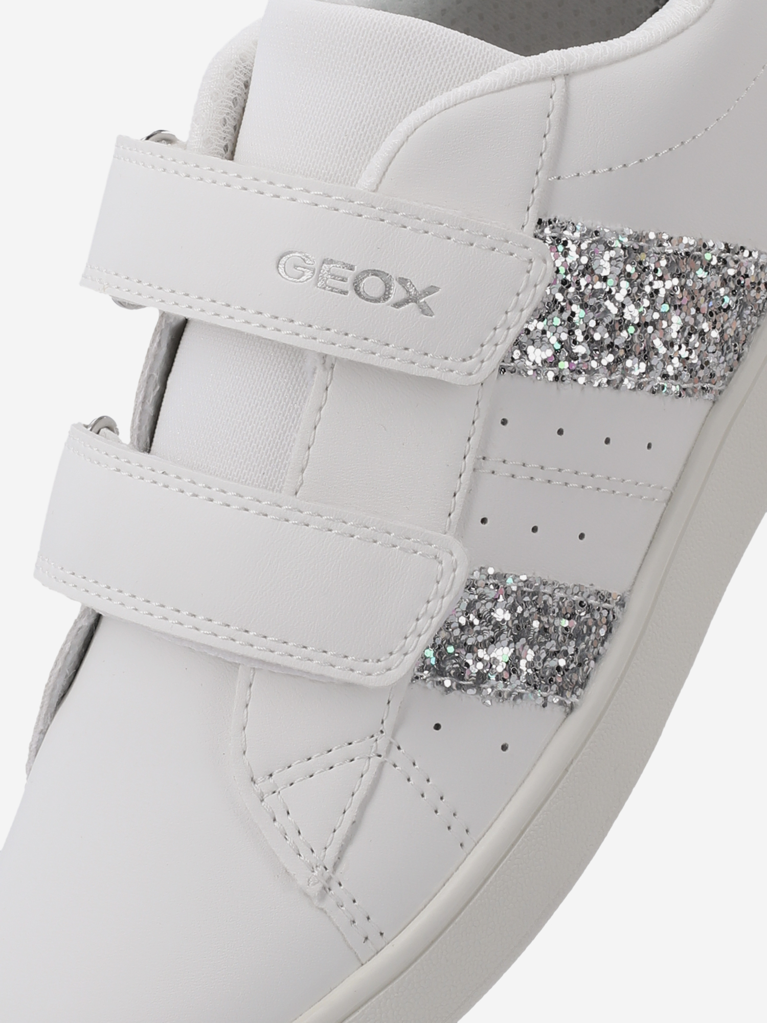 фото Кеды для девочек geox eclyper, белый