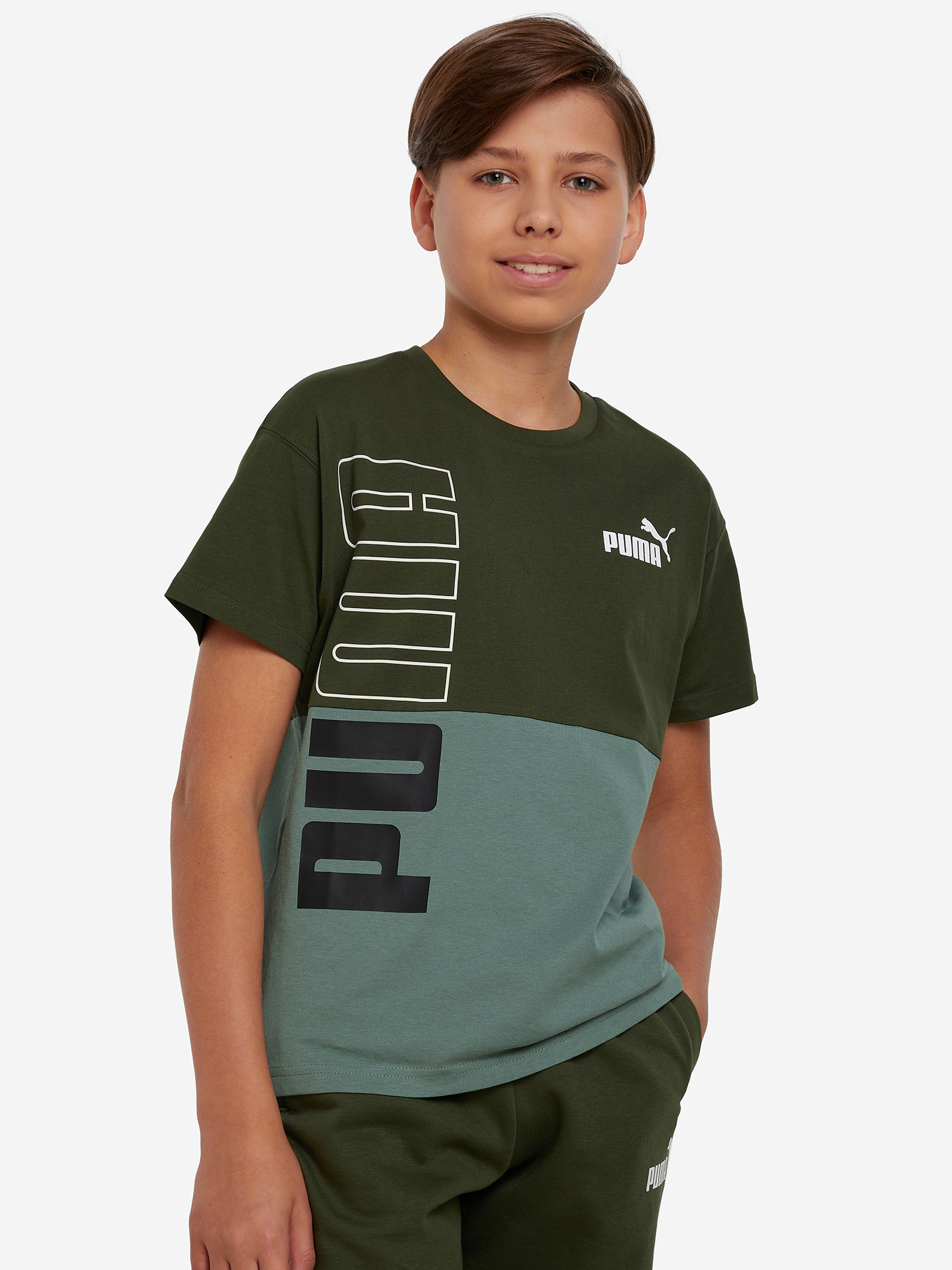 

Футболка для мальчиков PUMA Power Colorblock, Черный