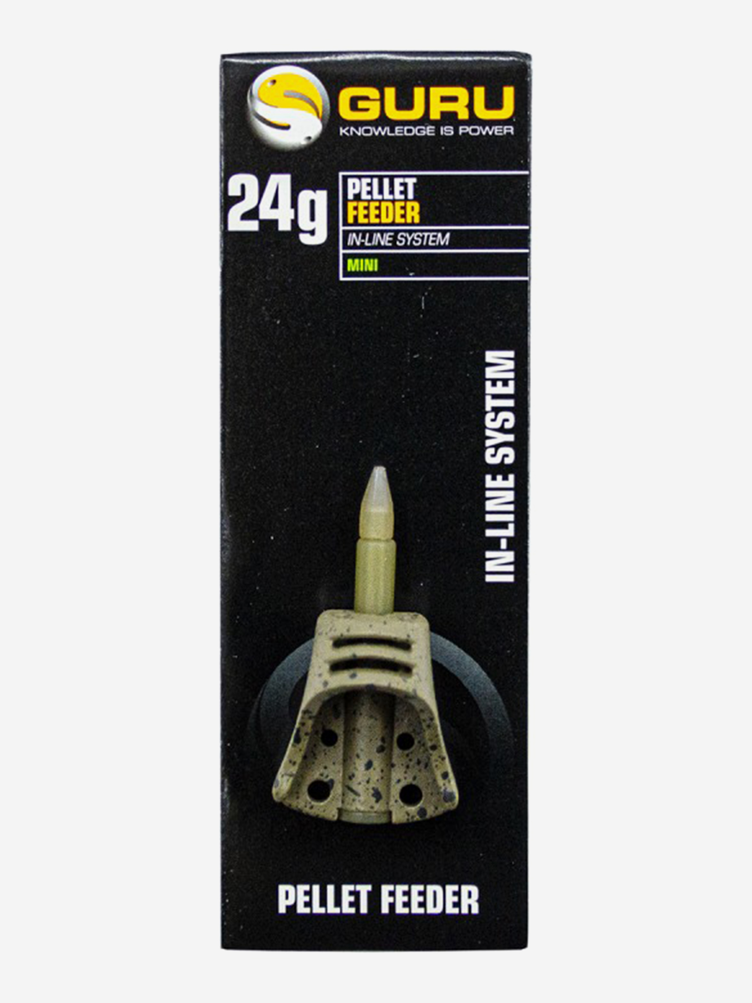 Изображение товара Кормушка GURU Hybrid Pellet Feeder Inline Mini 24г для фидерной рыбалки Изображение товара Кормушка GURU Hybrid Pellet Feeder Inline Mini 24г для фидерной рыбалки