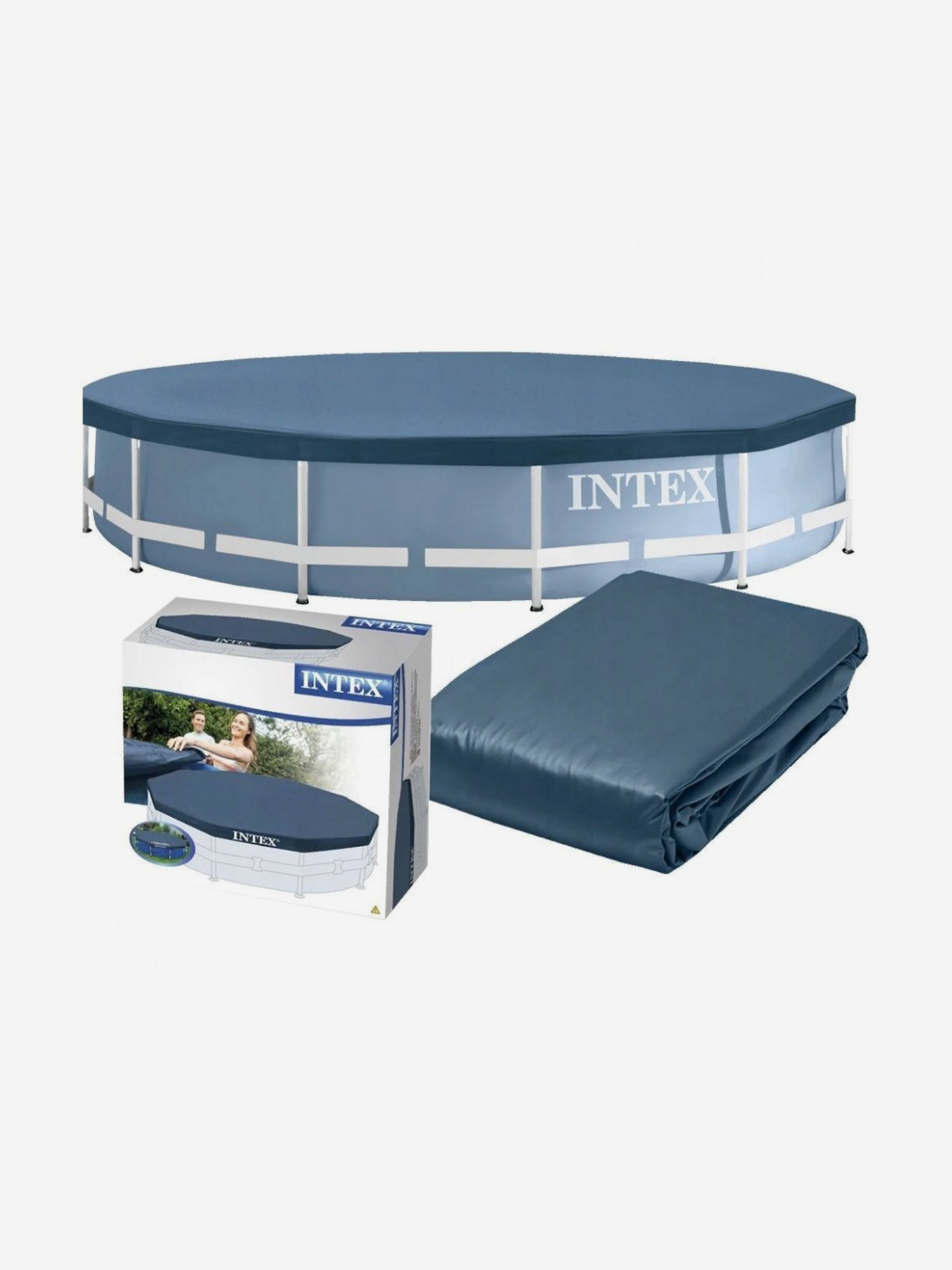 

Тент для каркасного бассейна Intex 58411/28031 366см, Синий