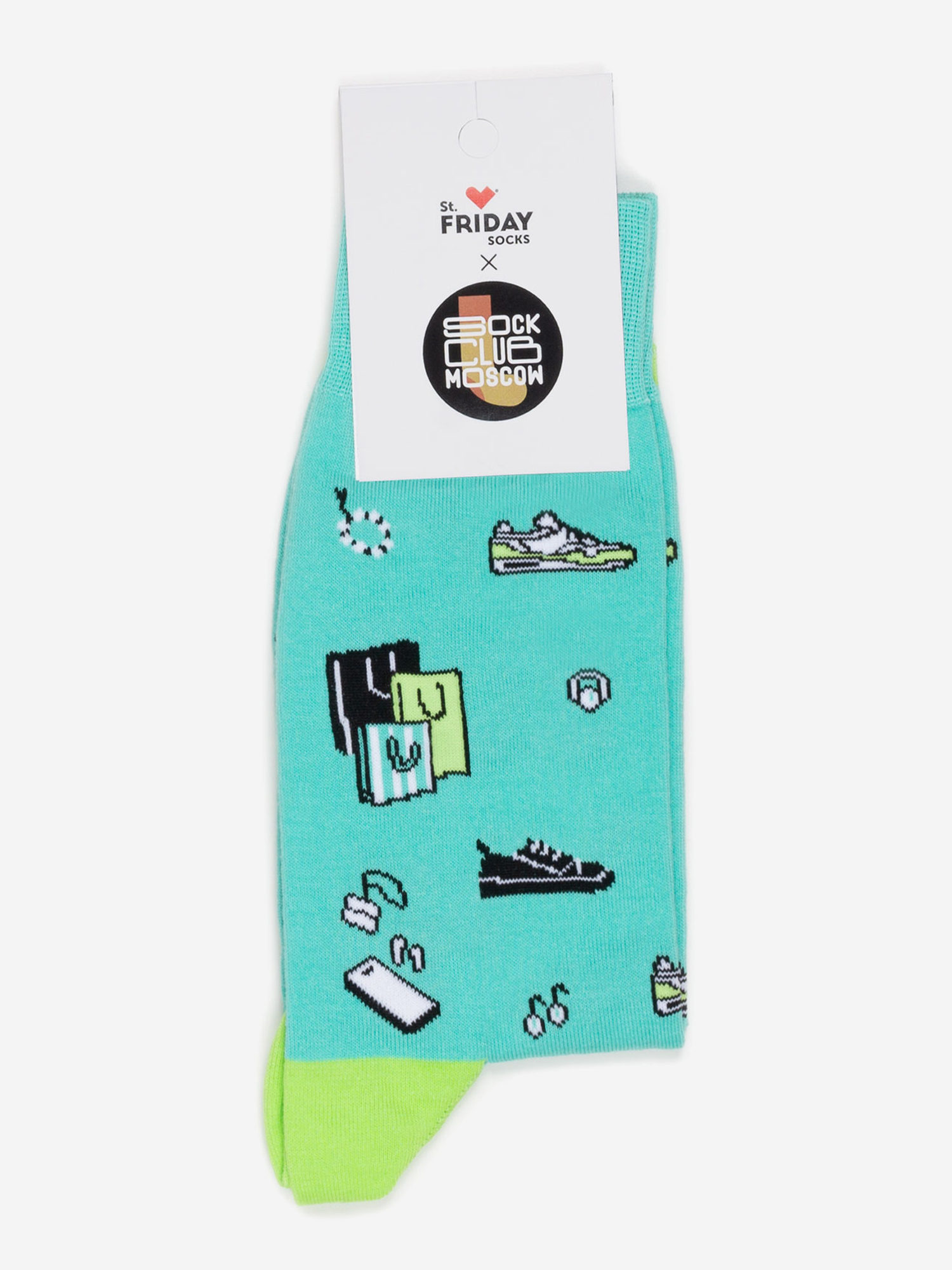 

Носки с рисунками St.Friday Socks x Sock Club Moscow, Покупки, Зеленый