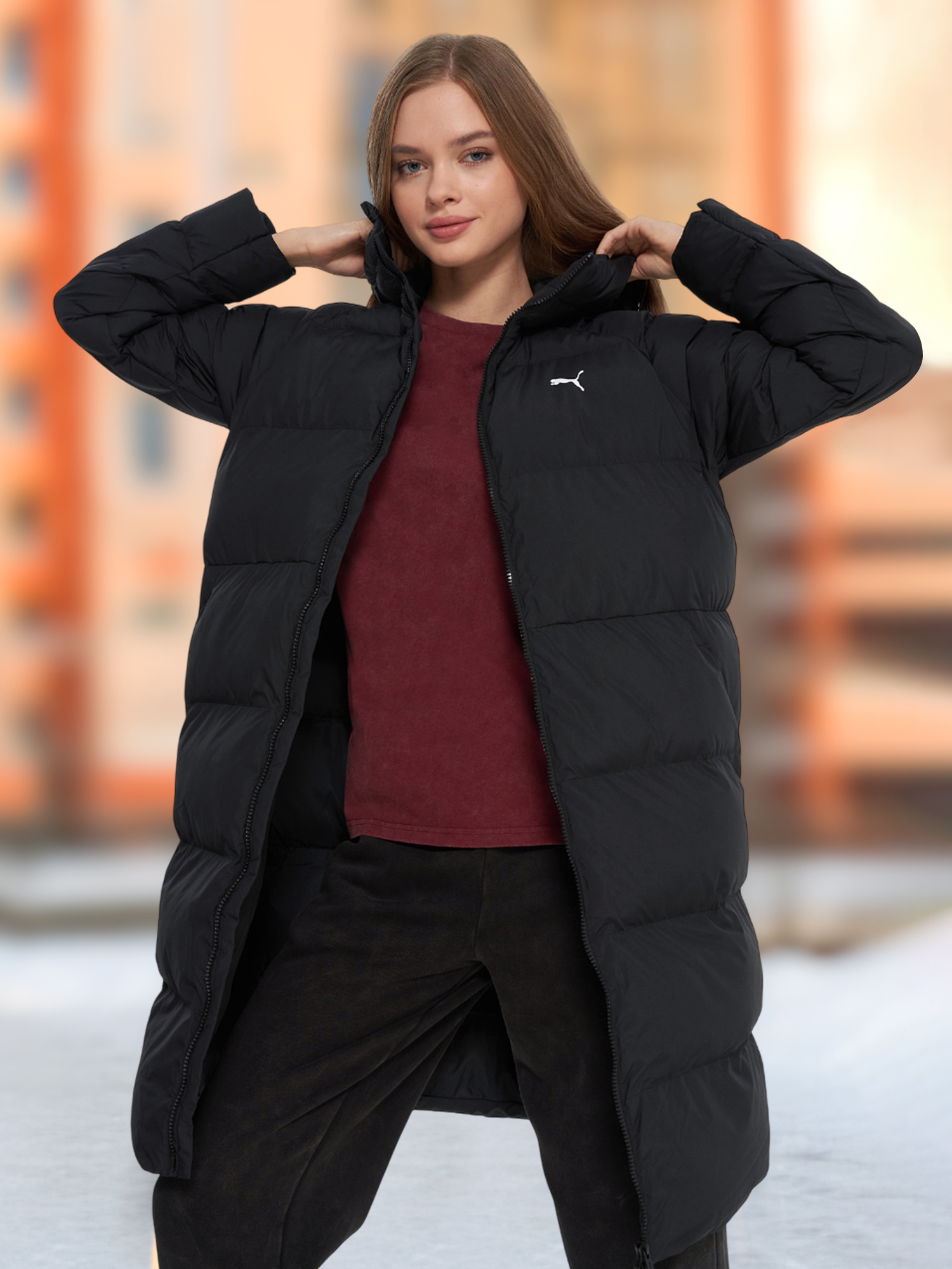 Пуховик женский PUMA, черный, арт. 28803