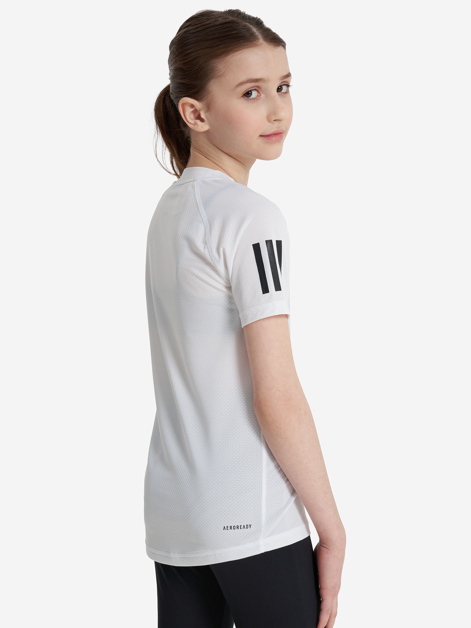 Футболка для девочек adidas Club, Белый HS0551A01-, размер 140 - фото 3