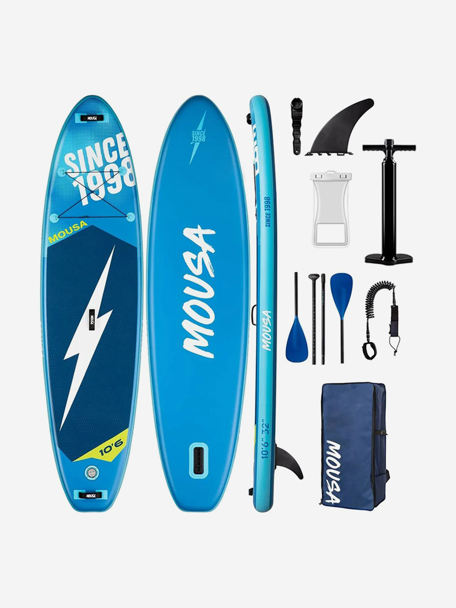 

SUP-доска MOUSA BLUE, 10'5"x35"x6" 320*88*15CM, Синий