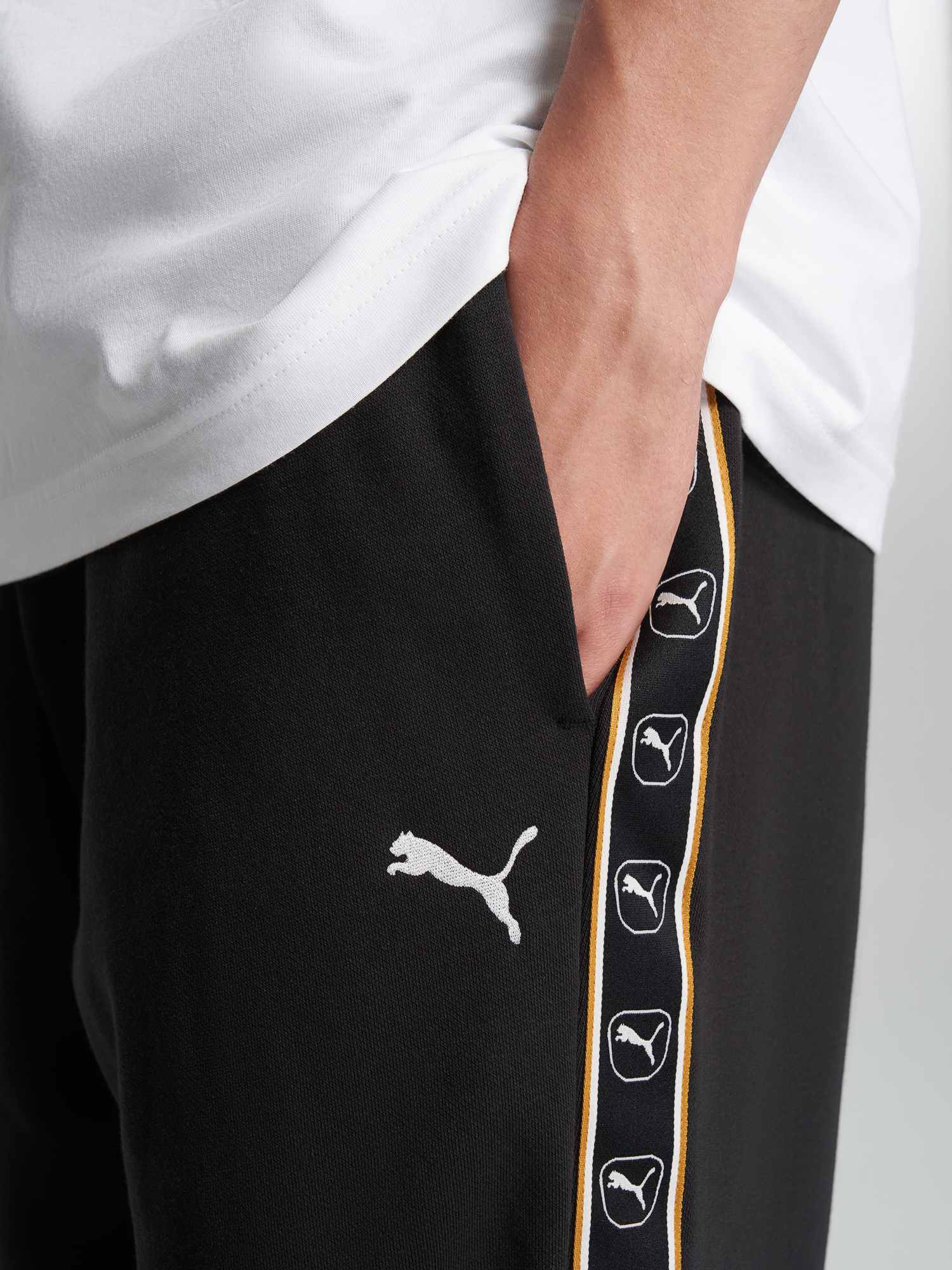 Брюки мужские PUMA Essentials Elevated Tape, Черный 5