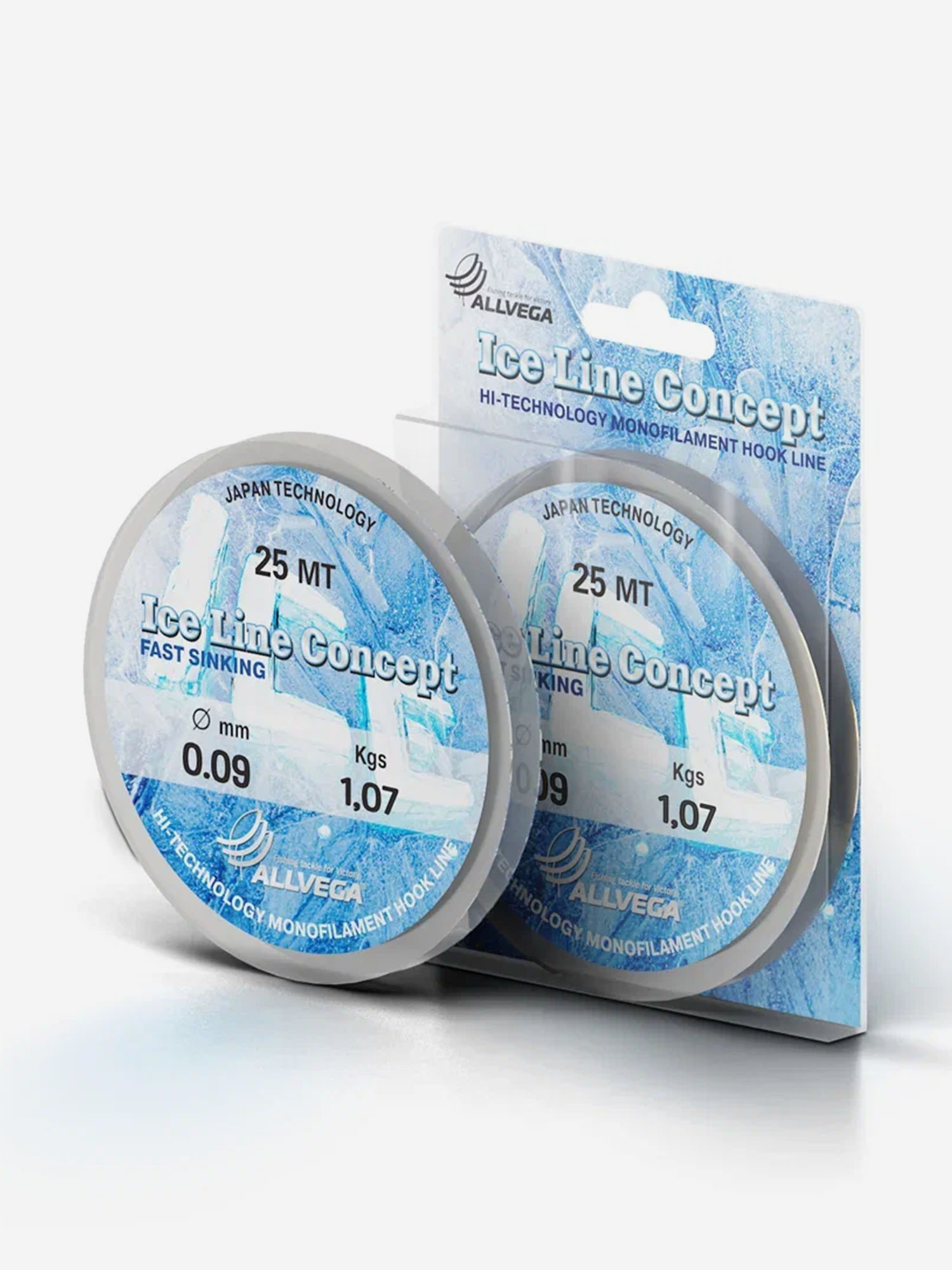 

Леска монофильная ALLVEGA "Ice Line Concept" 25м 0,09мм (1,41кг) прозрачная, Серый