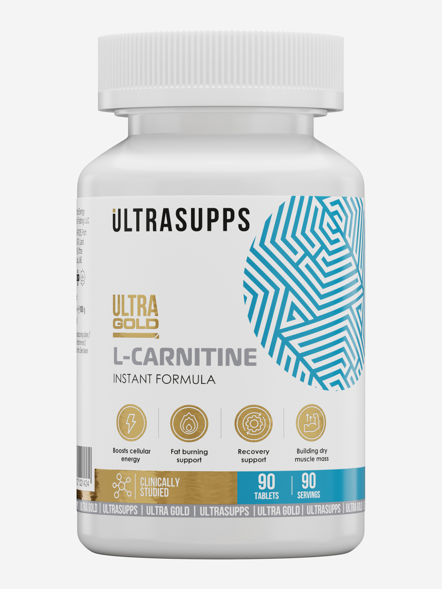 

L-карнитин Ultrasupp Ultra Gold, 90 шт, Белый