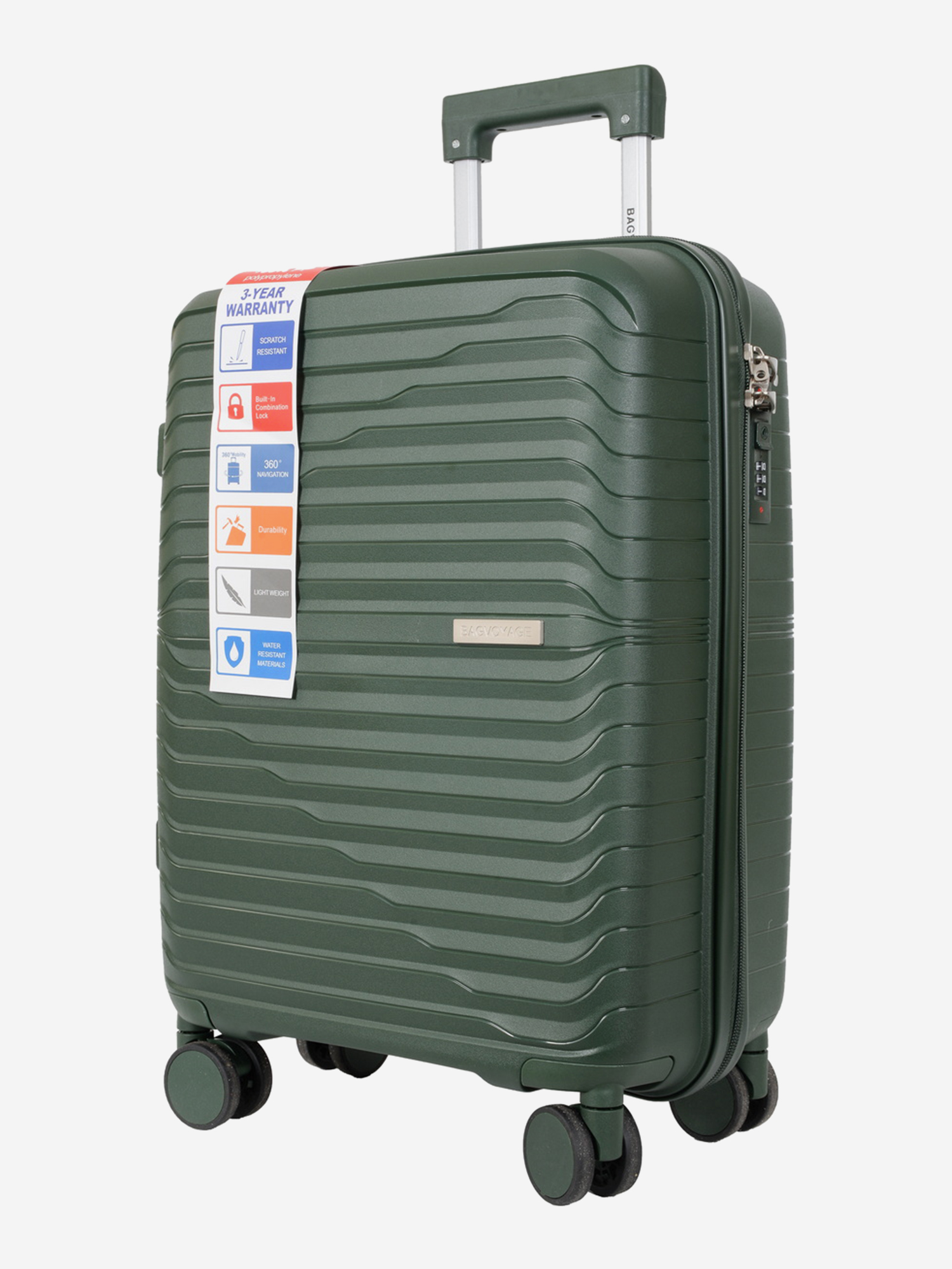 Изображение товара Чемодан Bagvoyag из полипропилена 41 л легкий и прочный для активного отдыха