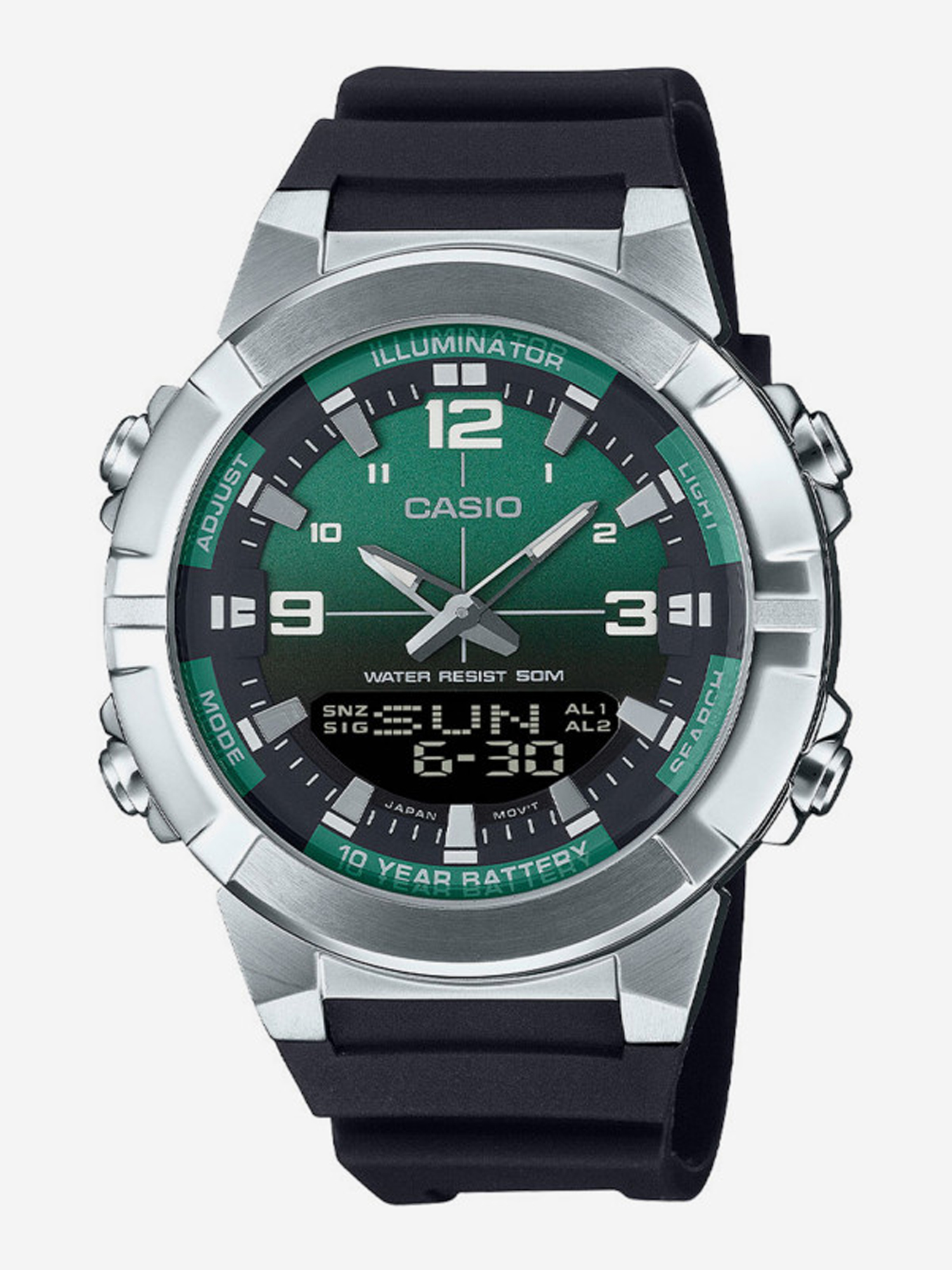 Изображение товара Спортивные часы CASIO AMW-870A-3A для плавания гребли и охоты мужские и женские