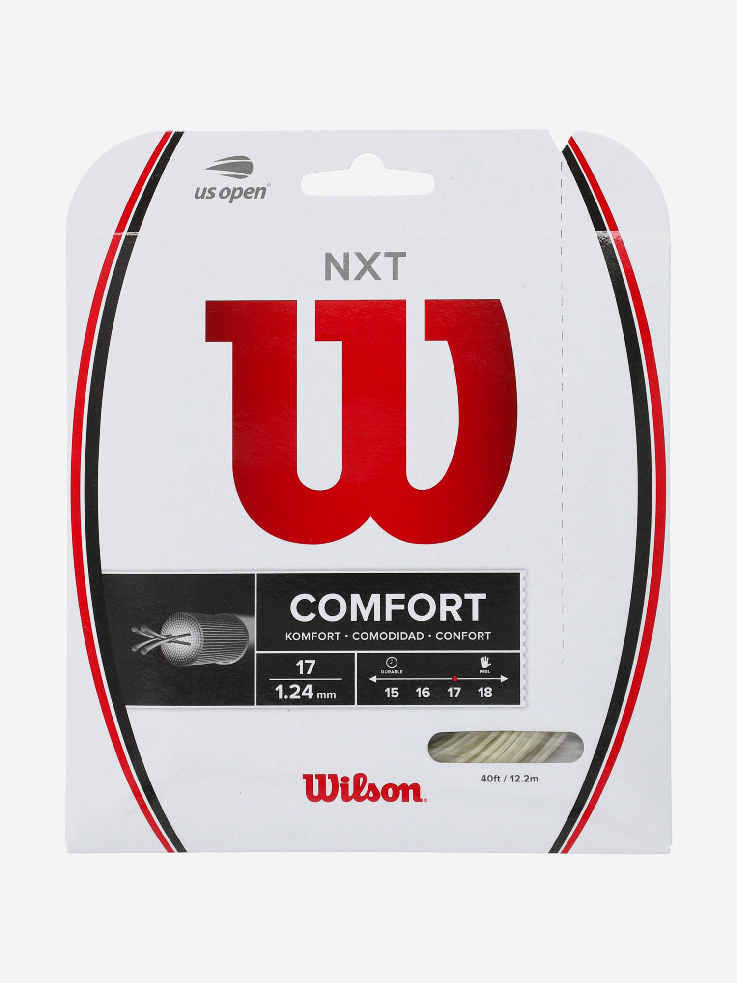 

Струна для большого тенниса Wilson NXT 17, Белый