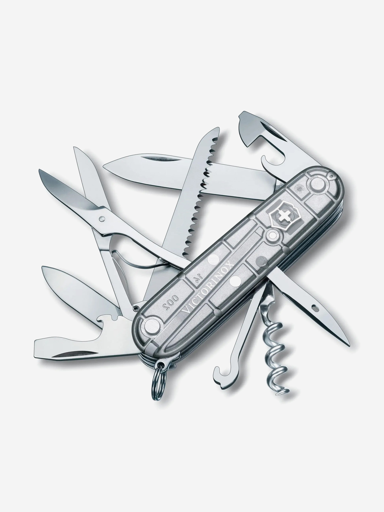 

Нож складной Victorinox Huntsman, 91 мм, 15 функций, Серебряный