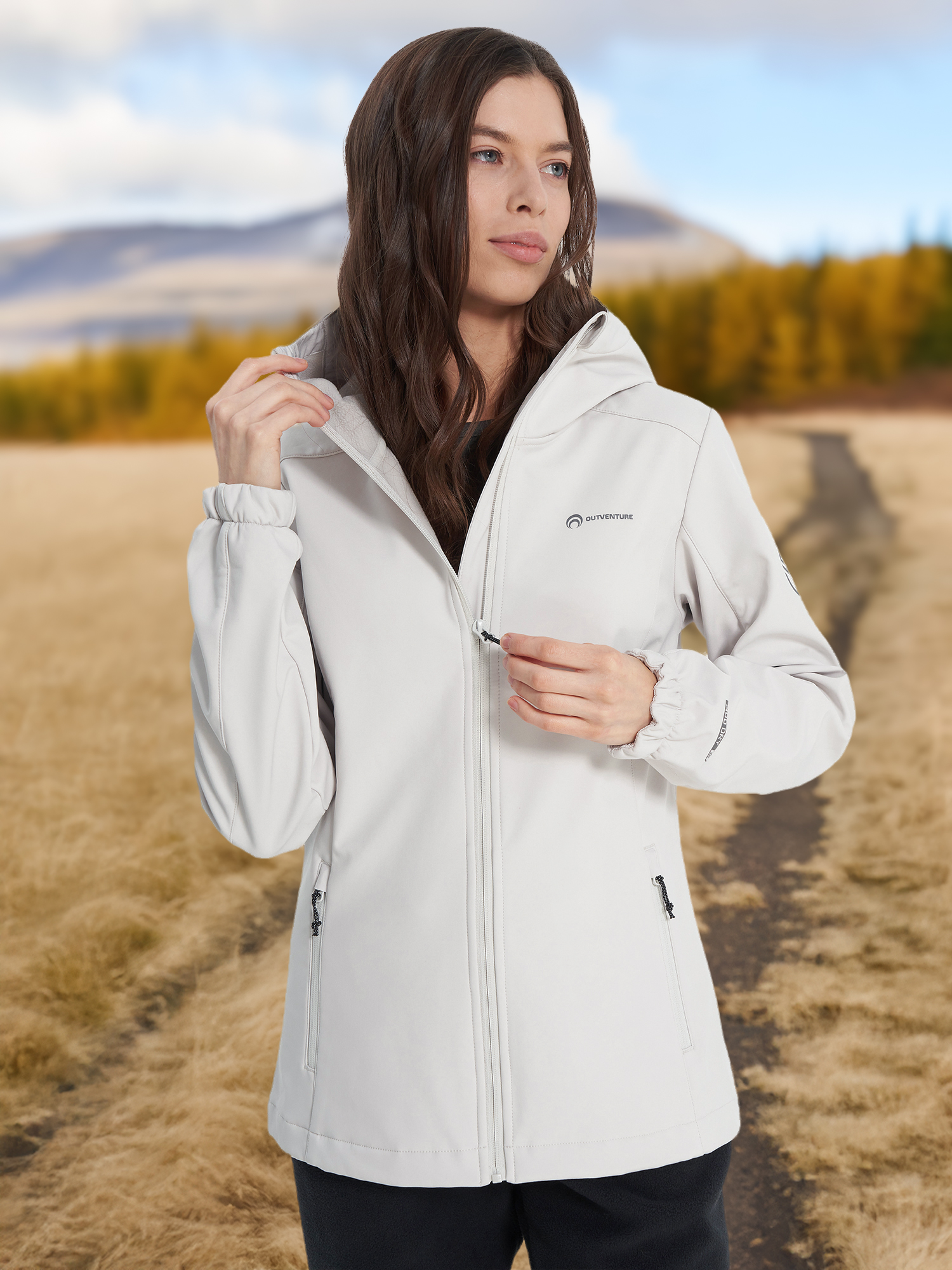 

Куртка софтшелл женская Outventure, Серый