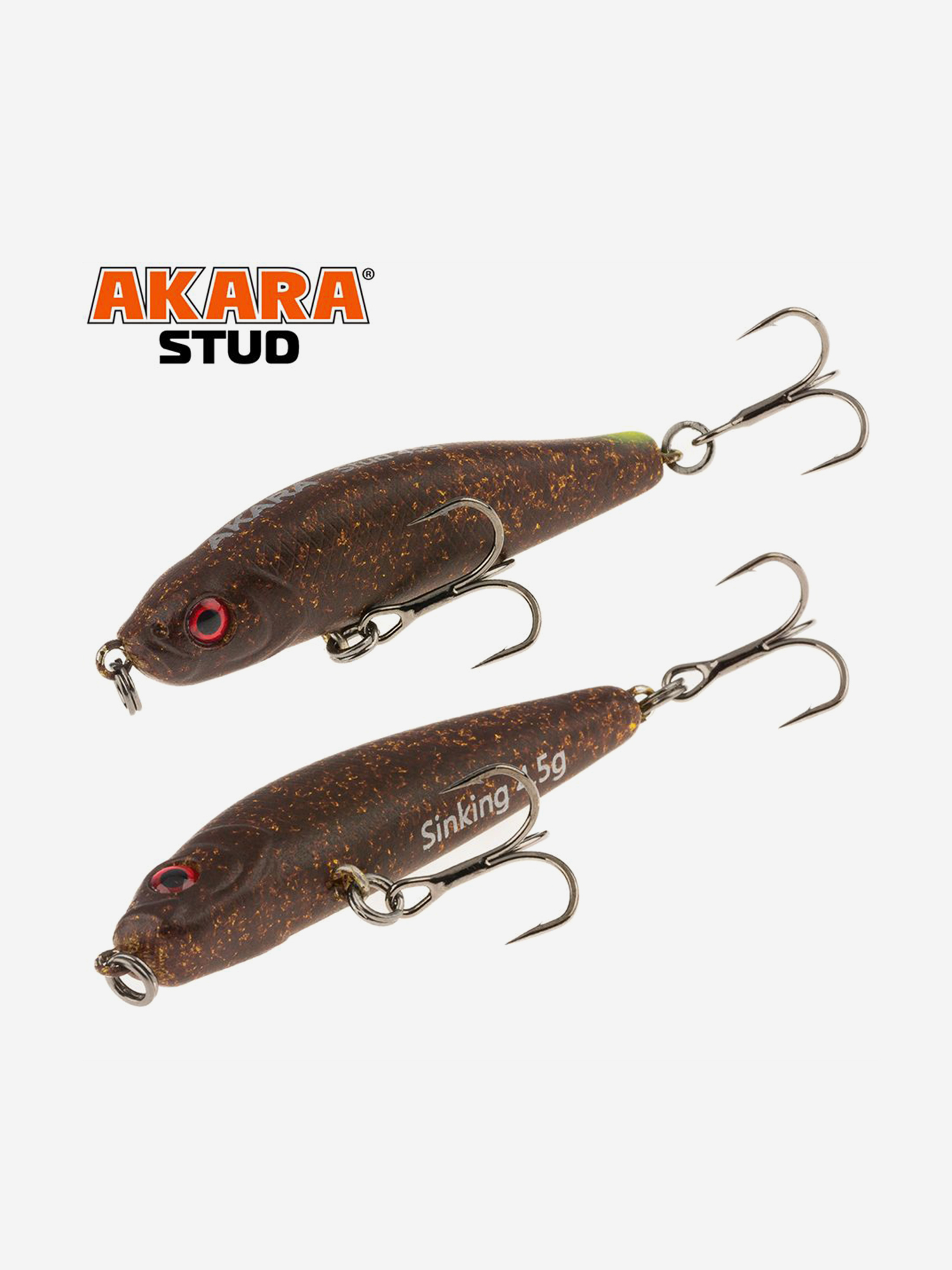 Изображение товара Воблер Akara Stud 45S стикбейт тонущий на окуня, жереха, язя 4,5гр A-221