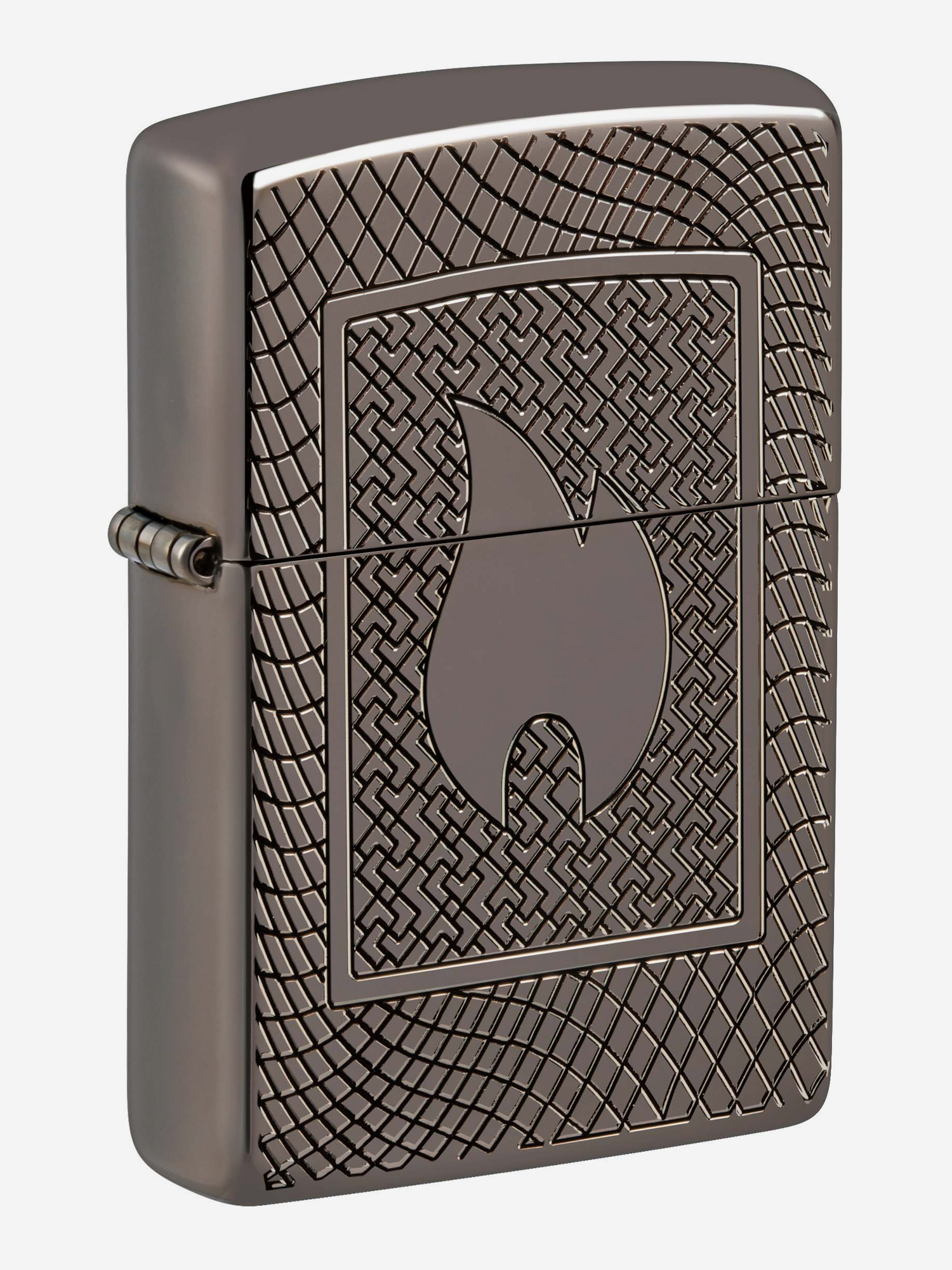 

Зажигалка бензиновая ZIPPO 48569 Armor Flame Pattern, Черный