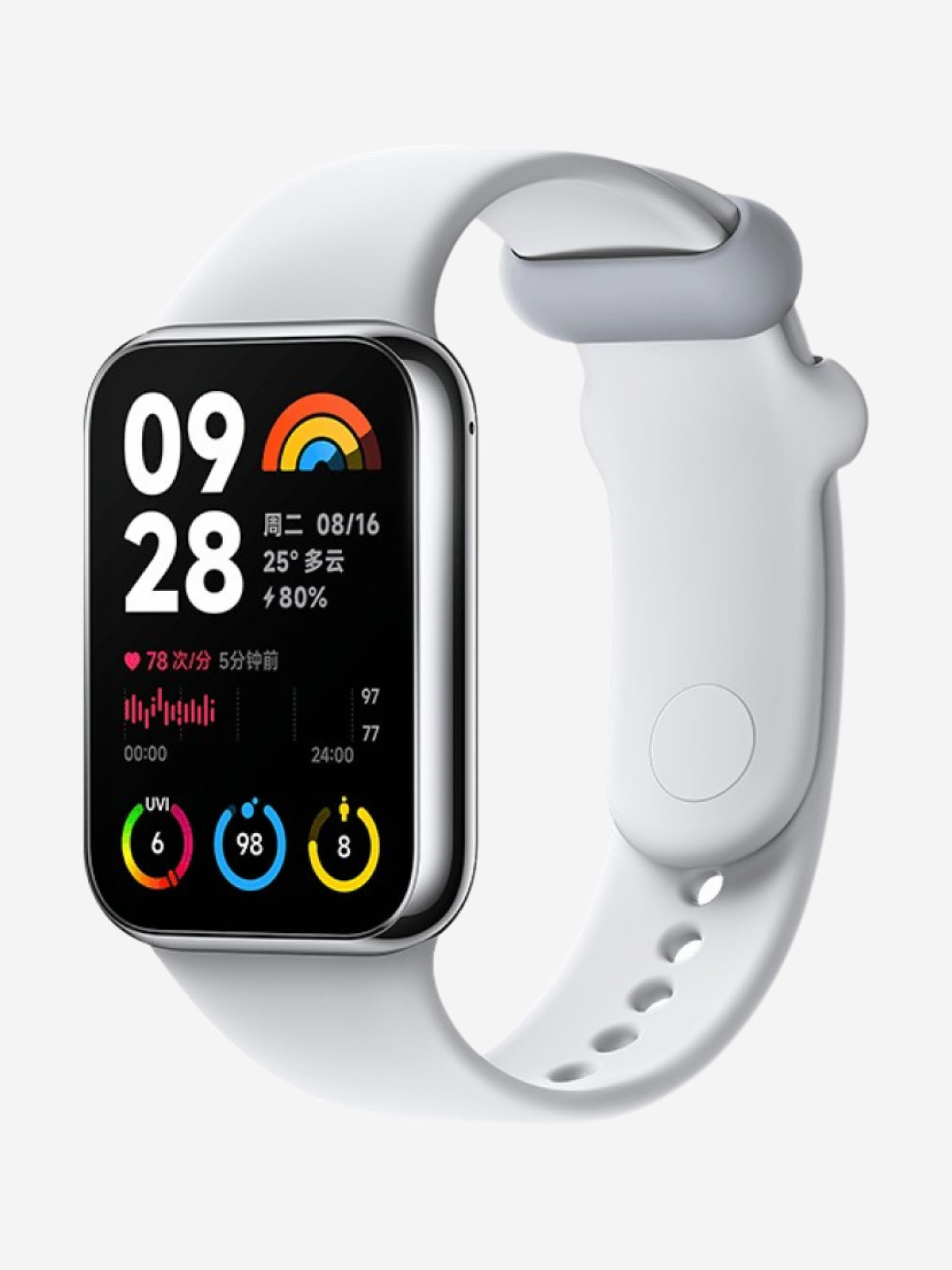 

Фитнес трекер Xiaomi Smart Band 8 Pro Light Grey, Серебряный