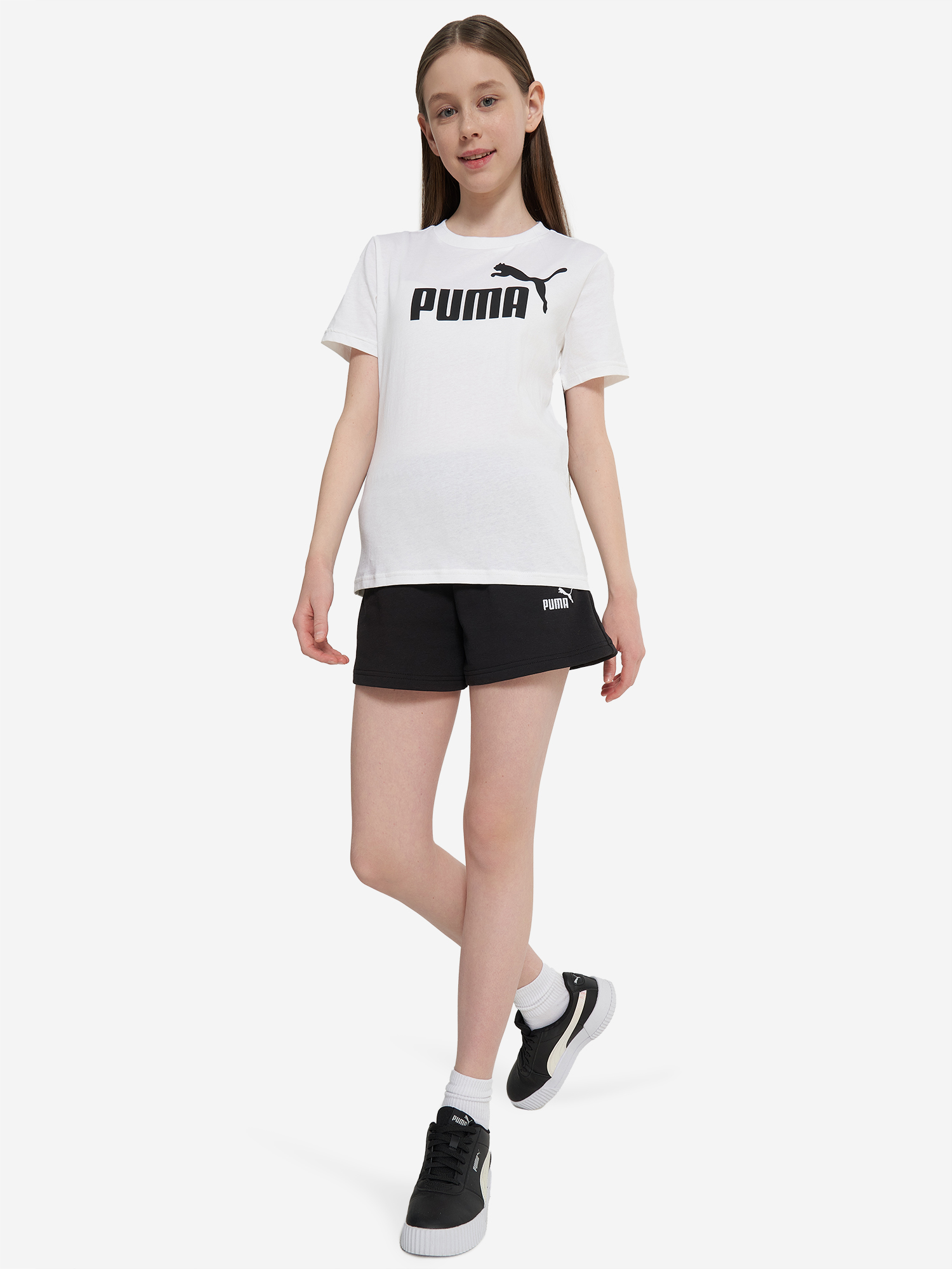 Шорты для девочек PUMA Small No. 1 Logo, Черный 4