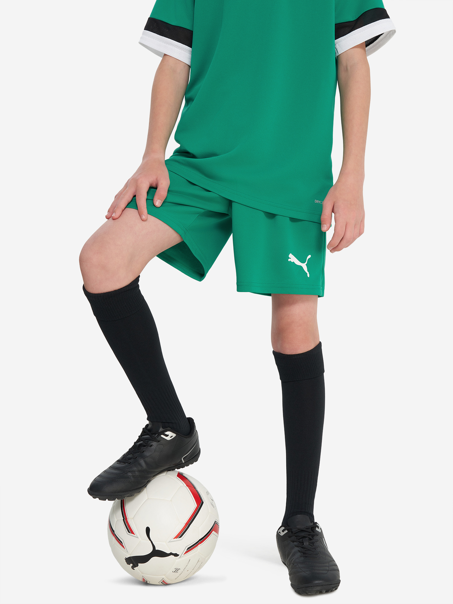 Изображение товара Шорты для мальчиков PUMA Teamrise Зеленый командные виды спорта лето