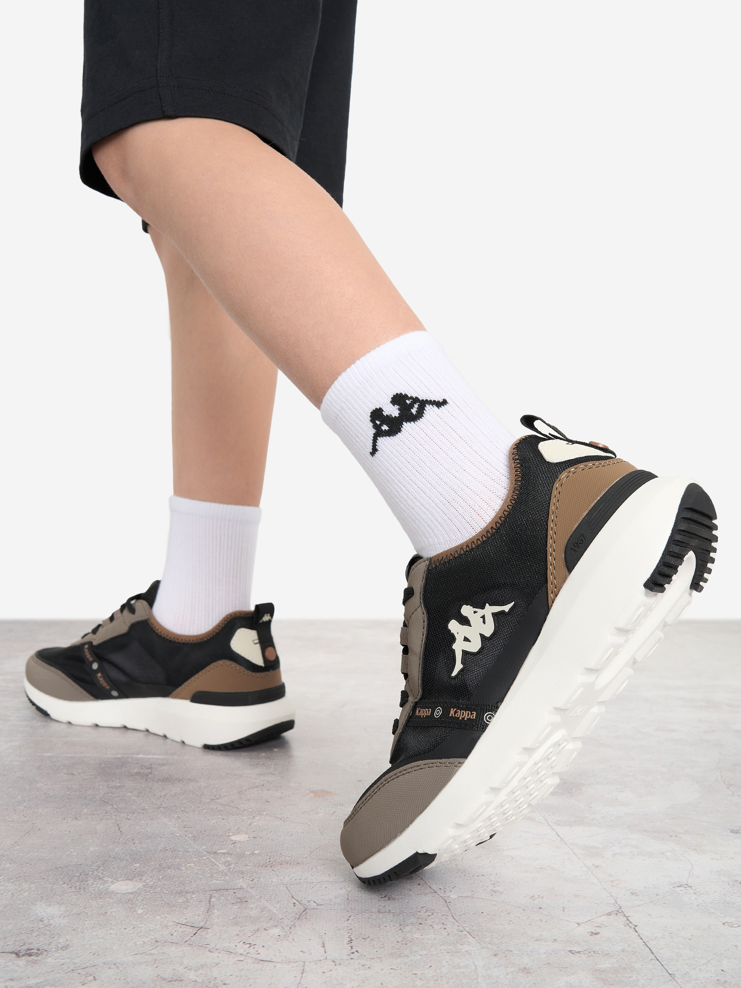 Кроссовки для мальчиков Kappa Authentic Jr Smr, Черный