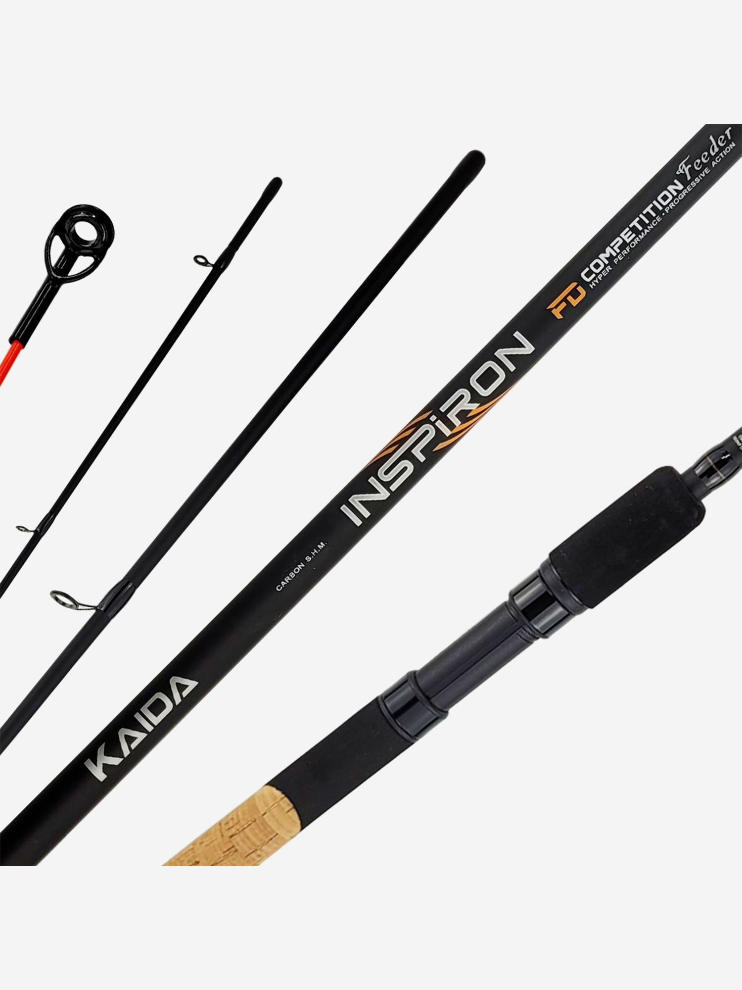 Изображение товара Фидер Kaida INSPIRON 360M (3.60м до 90гр) 3+3 секции, Черный