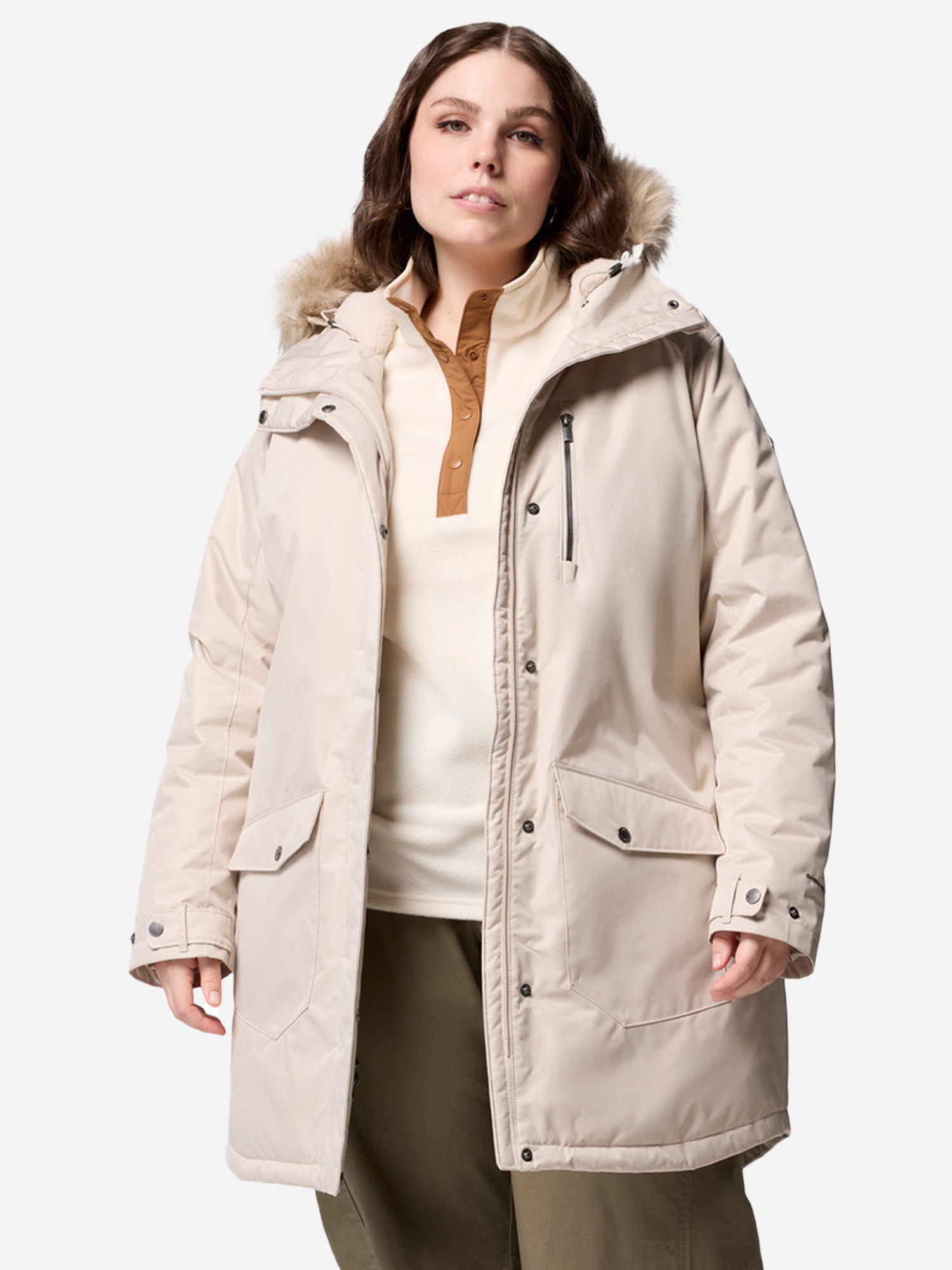 Куртка женская Columbia Suttle Mountain, Plus Size, Бежевый