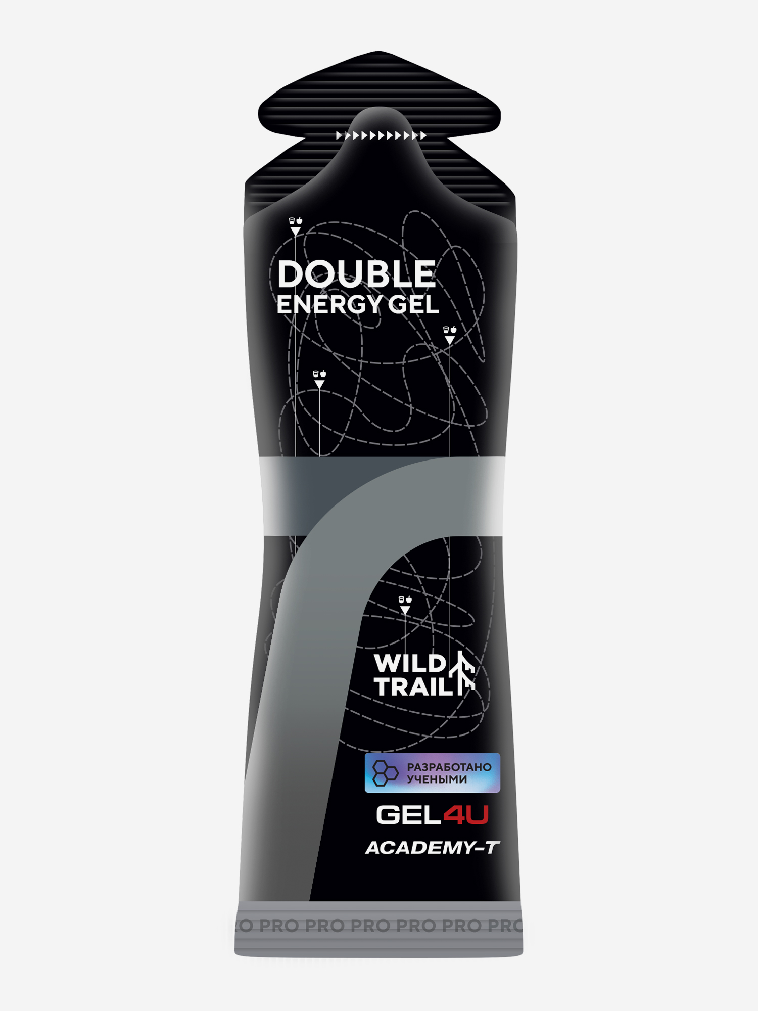 

Гель энергетический GEL4 U Double Energy, Черный