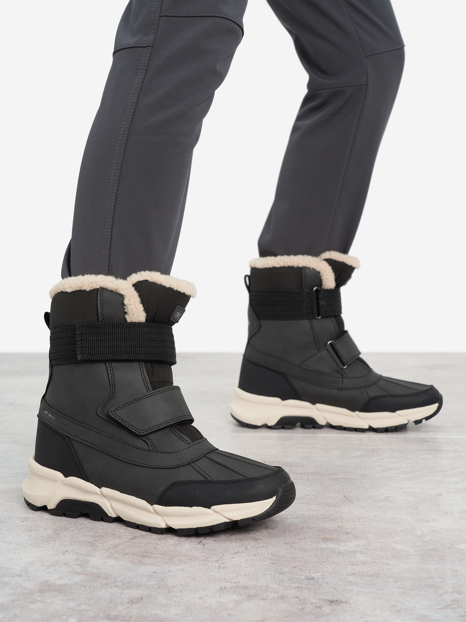 Сапоги утепленные Geox Flexyper Plus, черный, арт. j46lcf0mefug14-c9999