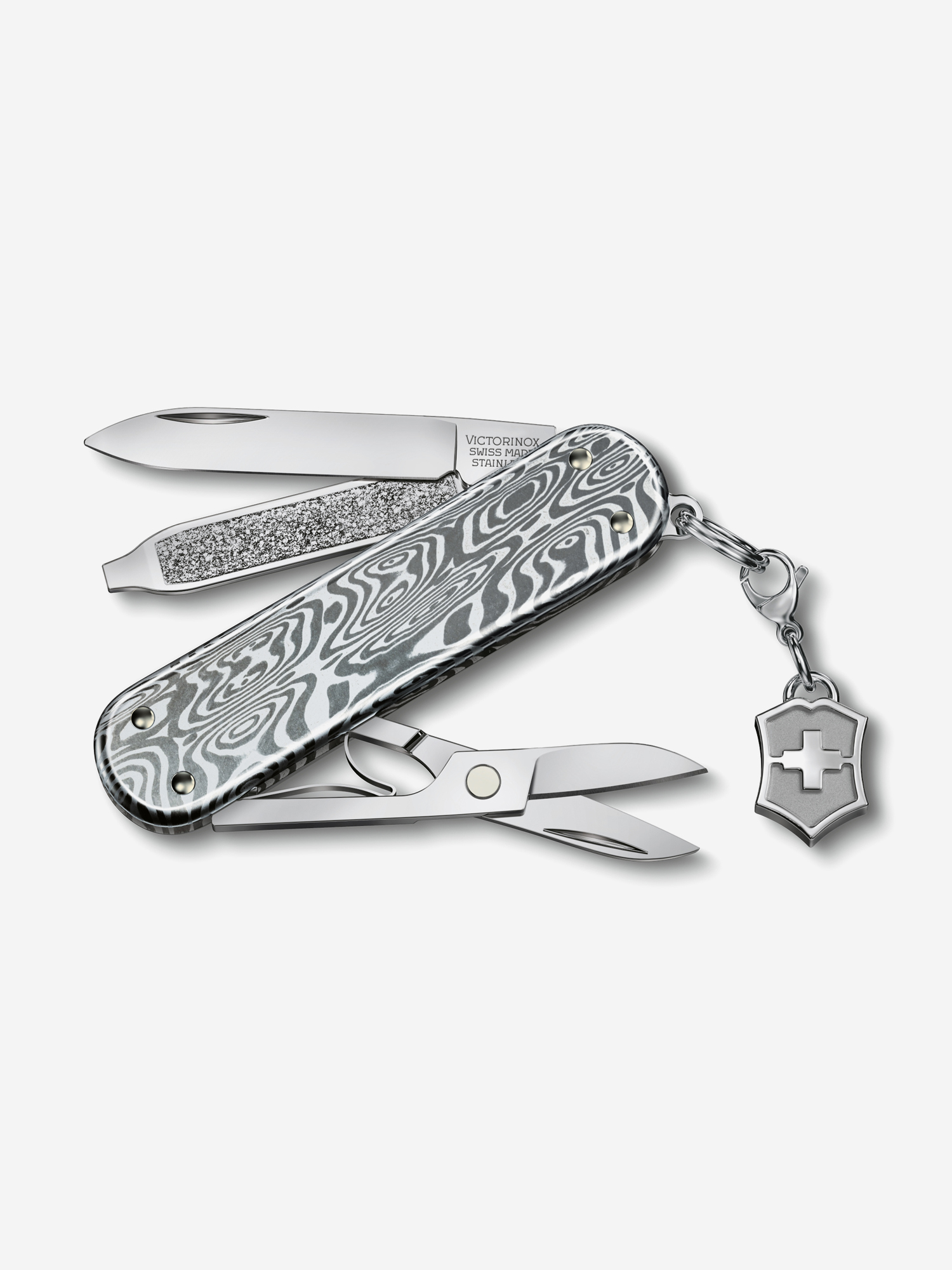 

Нож складной Victorinox Classic Brilliant Damast, 58 мм, 5 функций, Серебряный