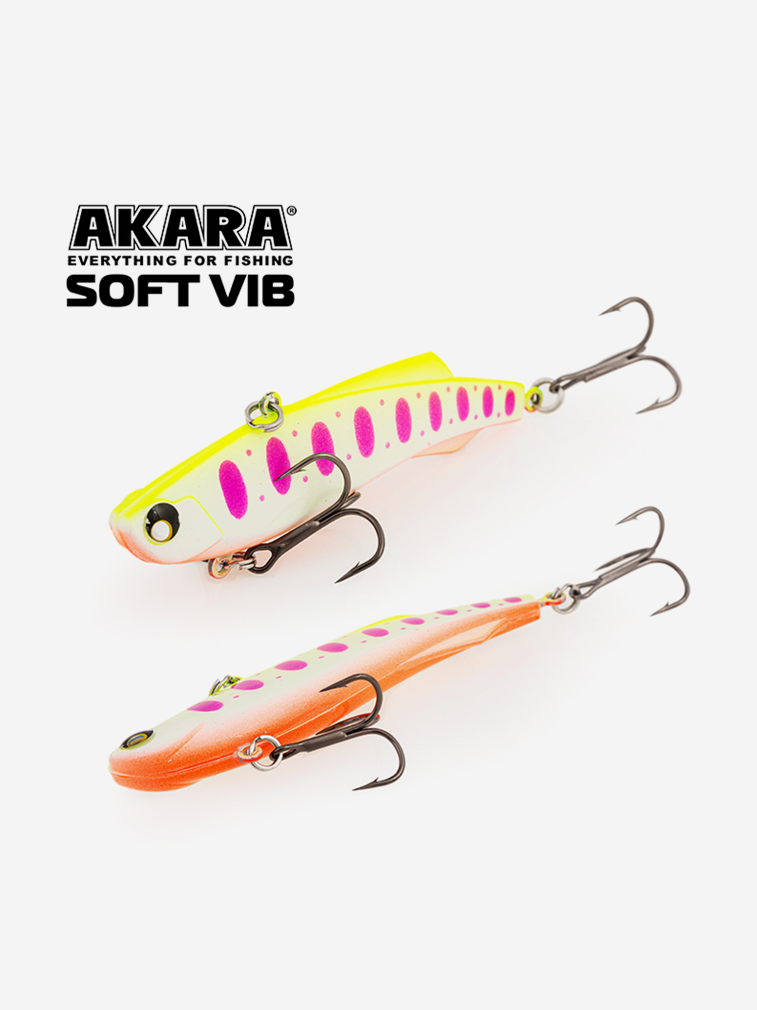 Изображение товара Воблер Akara Soft Vib 85мм 25г для зимней рыбалки на щуку и судака