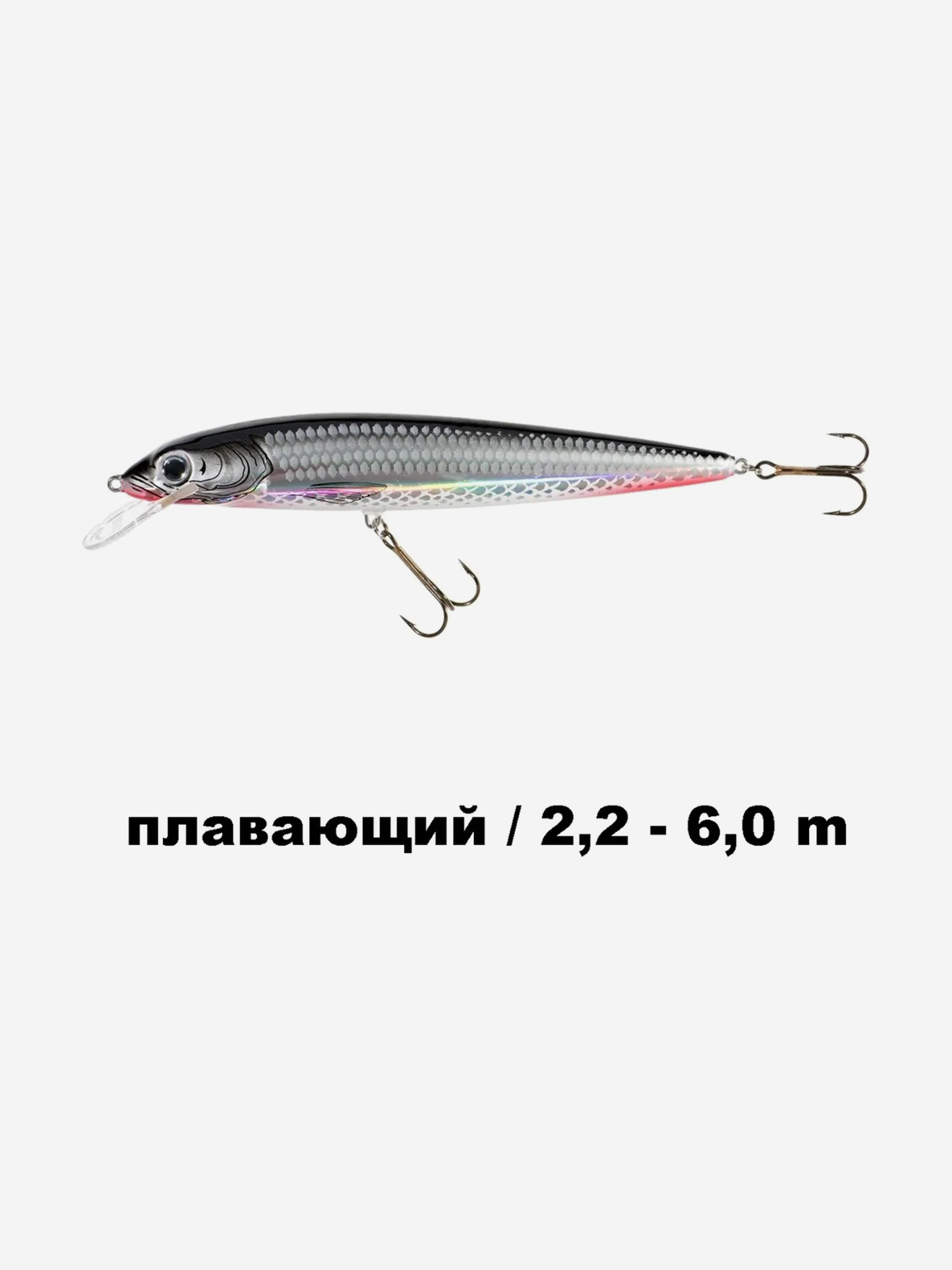 Изображение товара Воблер Jaxon Fish Max 25 F SC, Серый/белый/черный