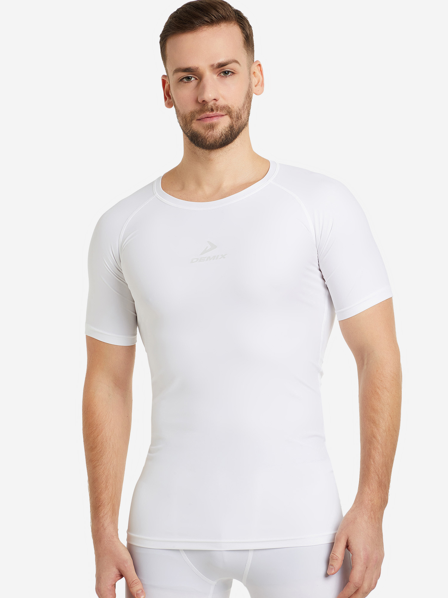Изображение товара Футболка компрессионная мужская Demix, Белый