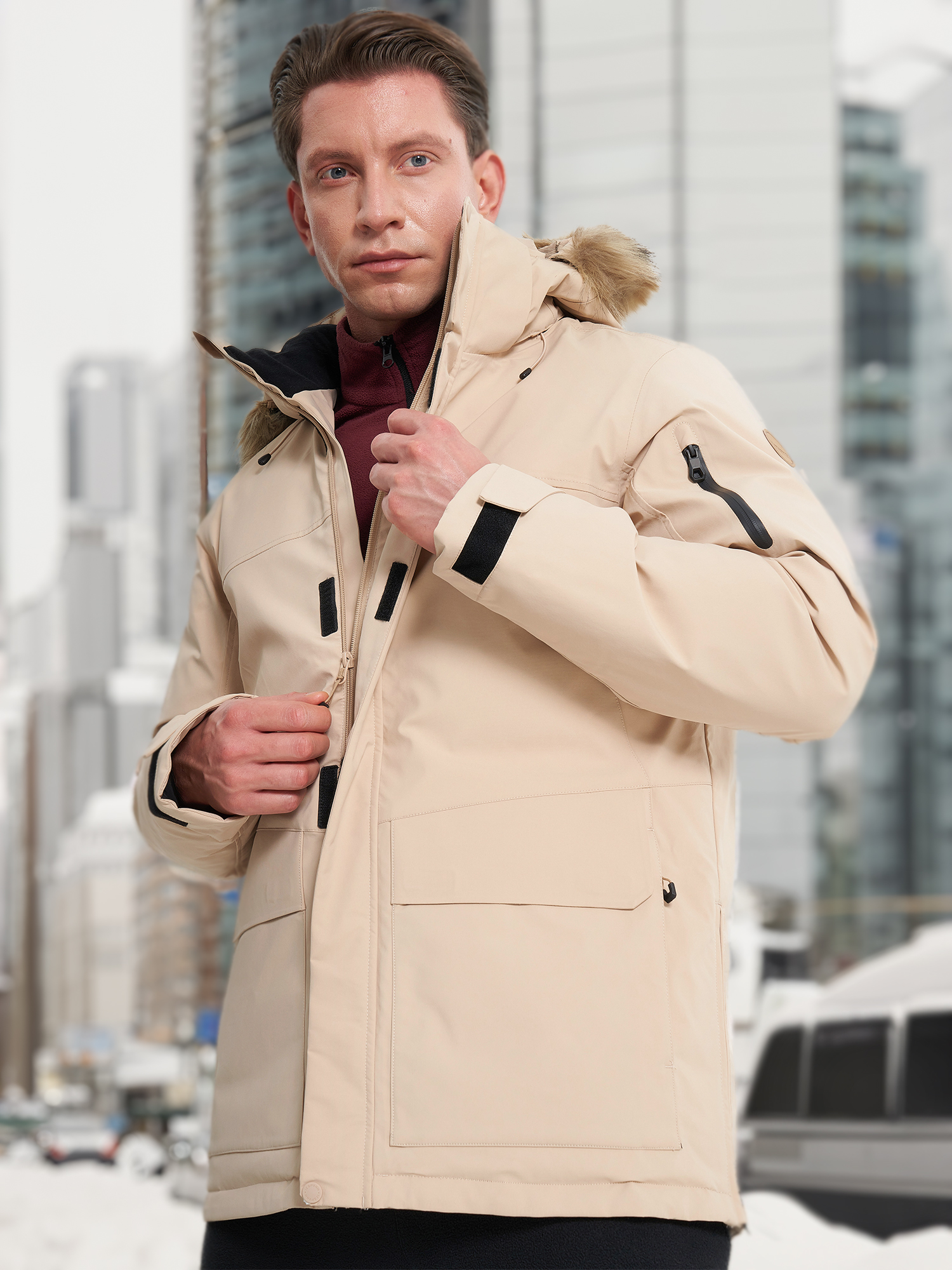 Изображение товара Куртка утепленная мужская IcePeak Maxbass, Бежевый