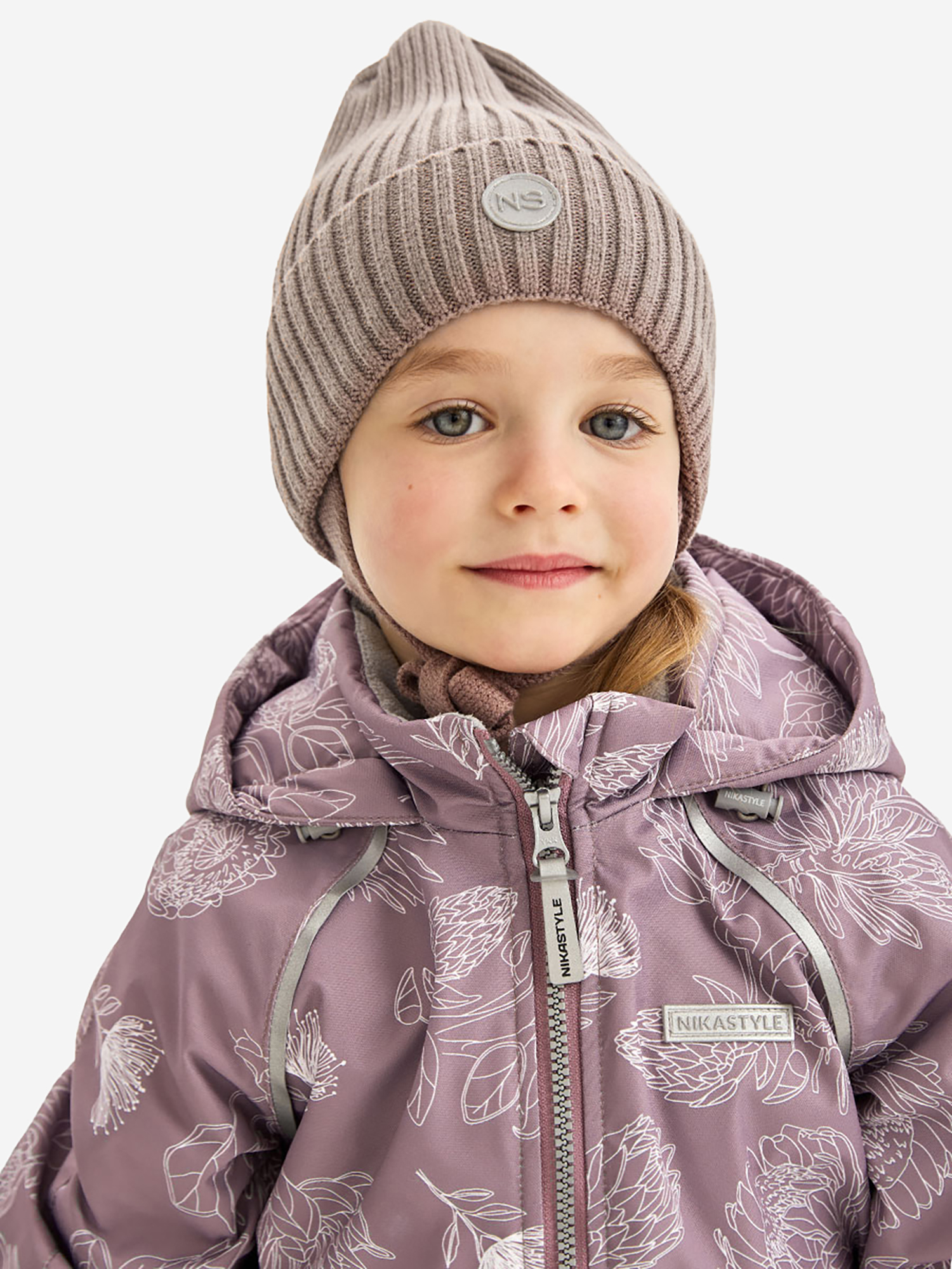 Изображение товара Женская шапка NIKASTYLE Какао для детей демисезонная стильная и легкая