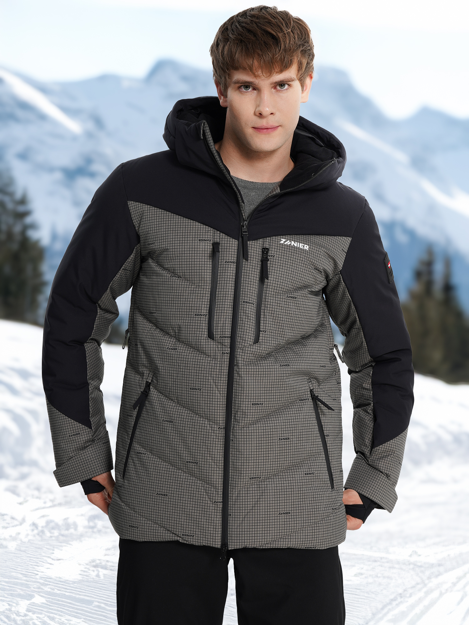 

Пуховик мужской Zanier, Серый