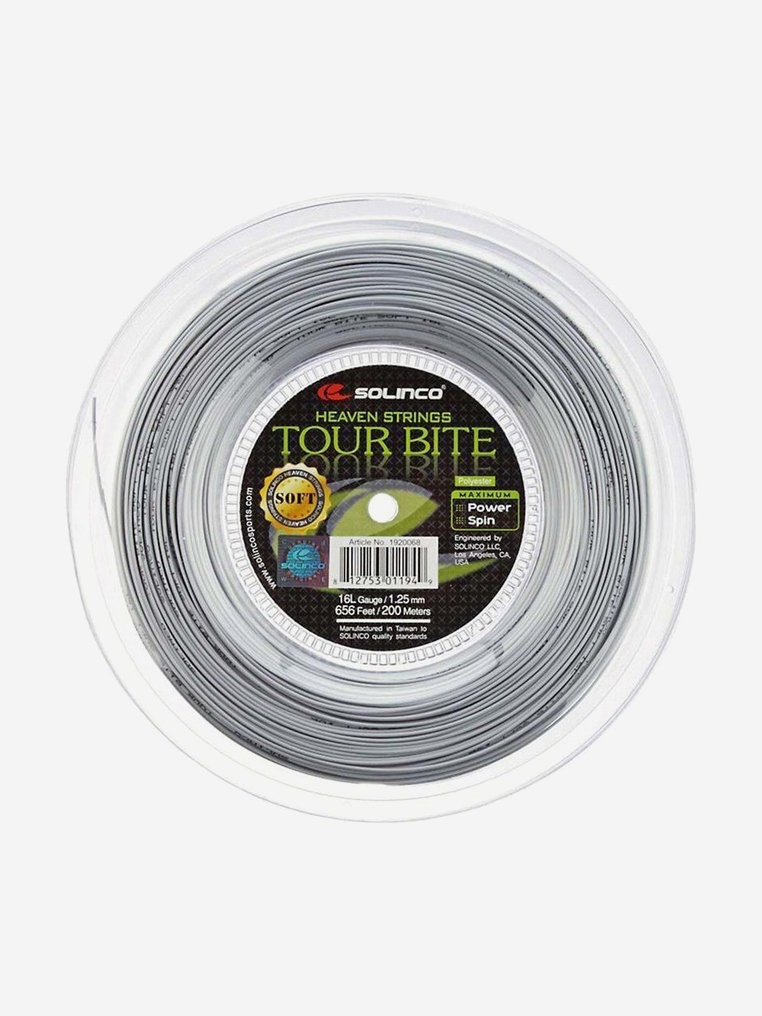 Изображение товара Струна для теннисной ракетки Solinco TourBite Soft 1.25 200м Монo волокно
