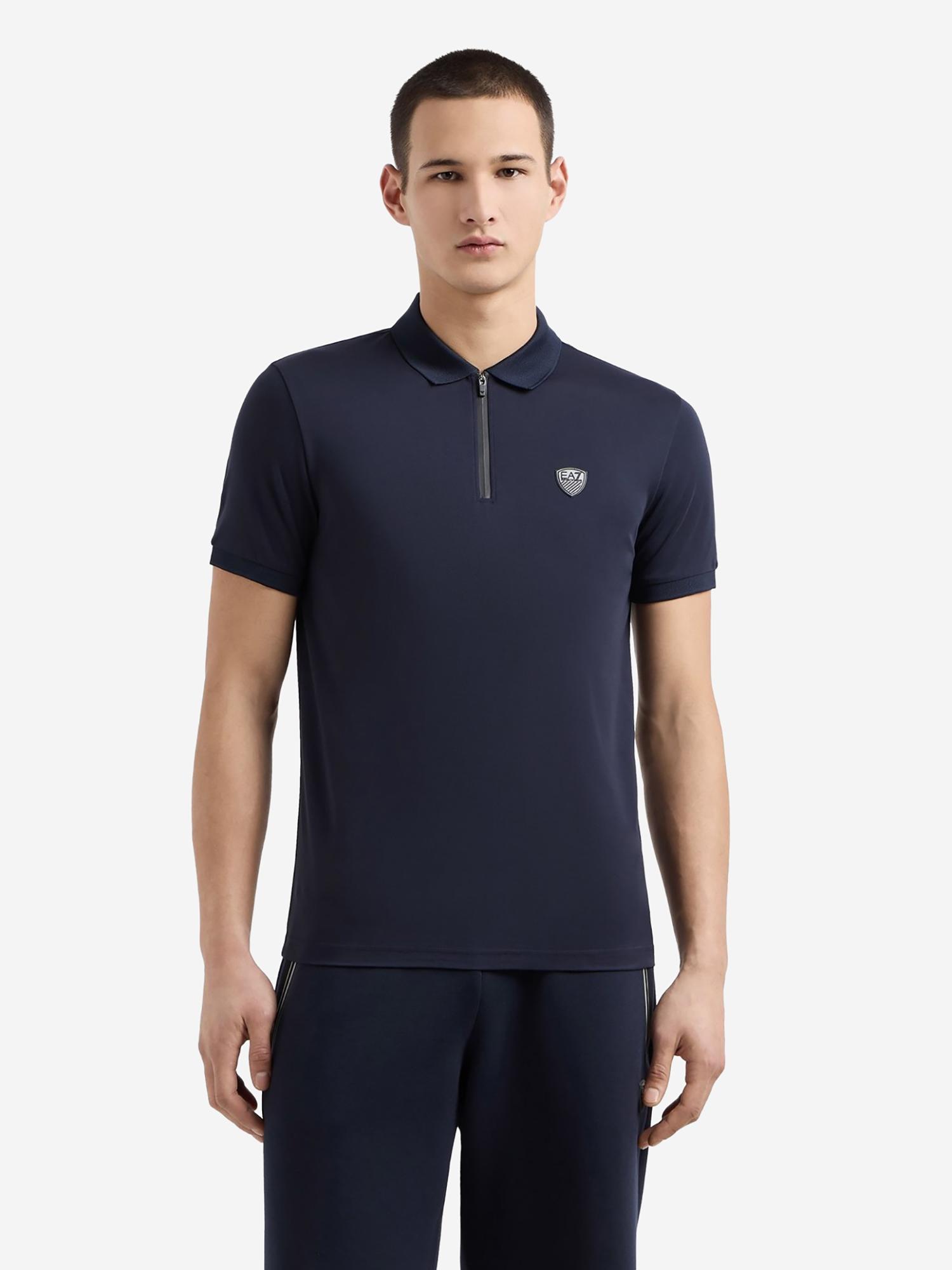 Изображение товара Мужская футболка EA7 Polo Shirt короткий рукав кожаная летняя спортивная