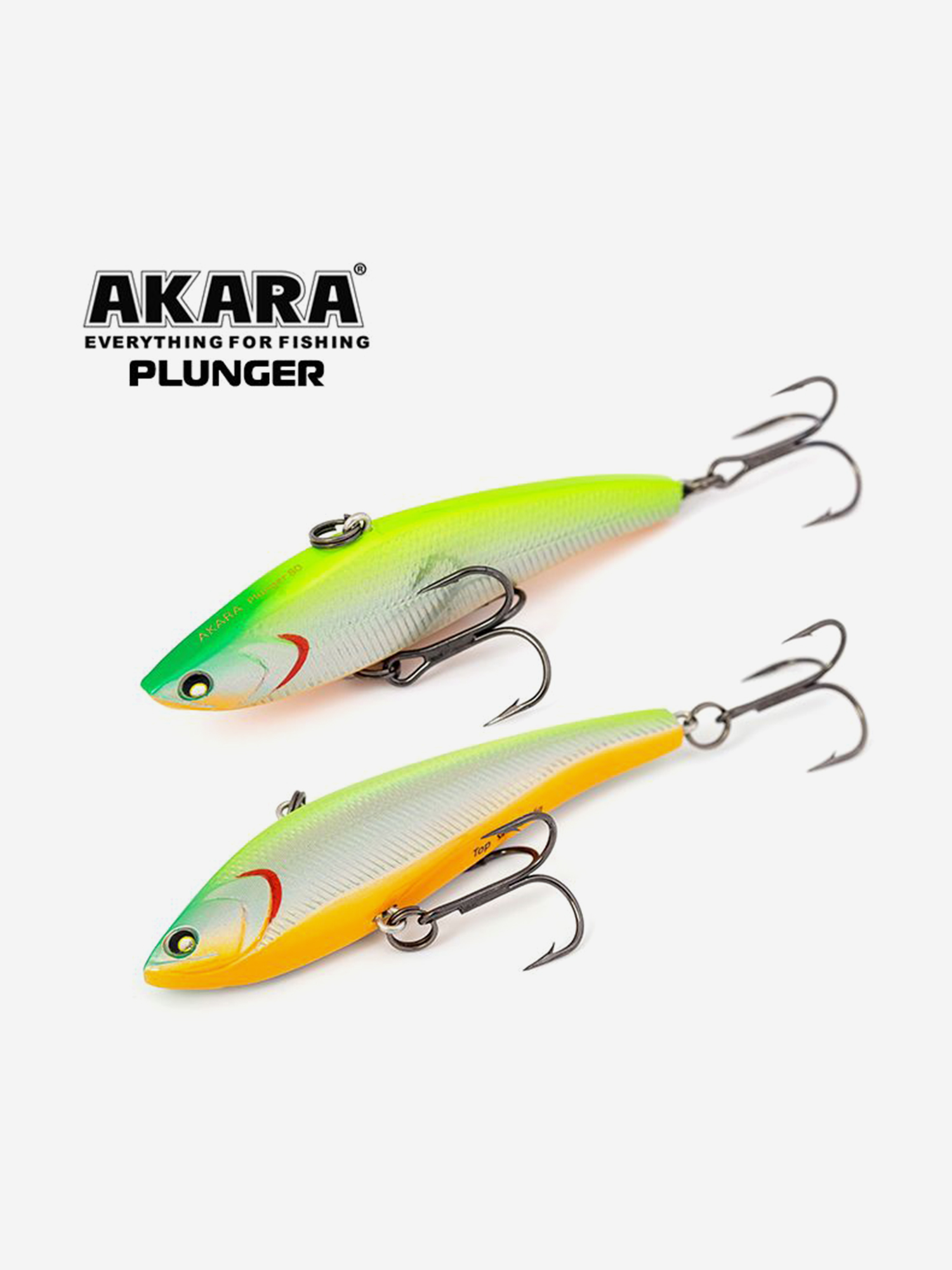 Изображение товара Воблер ратлин Akara Plunger 80мм 16г A122 виб зимний на щуку, судака