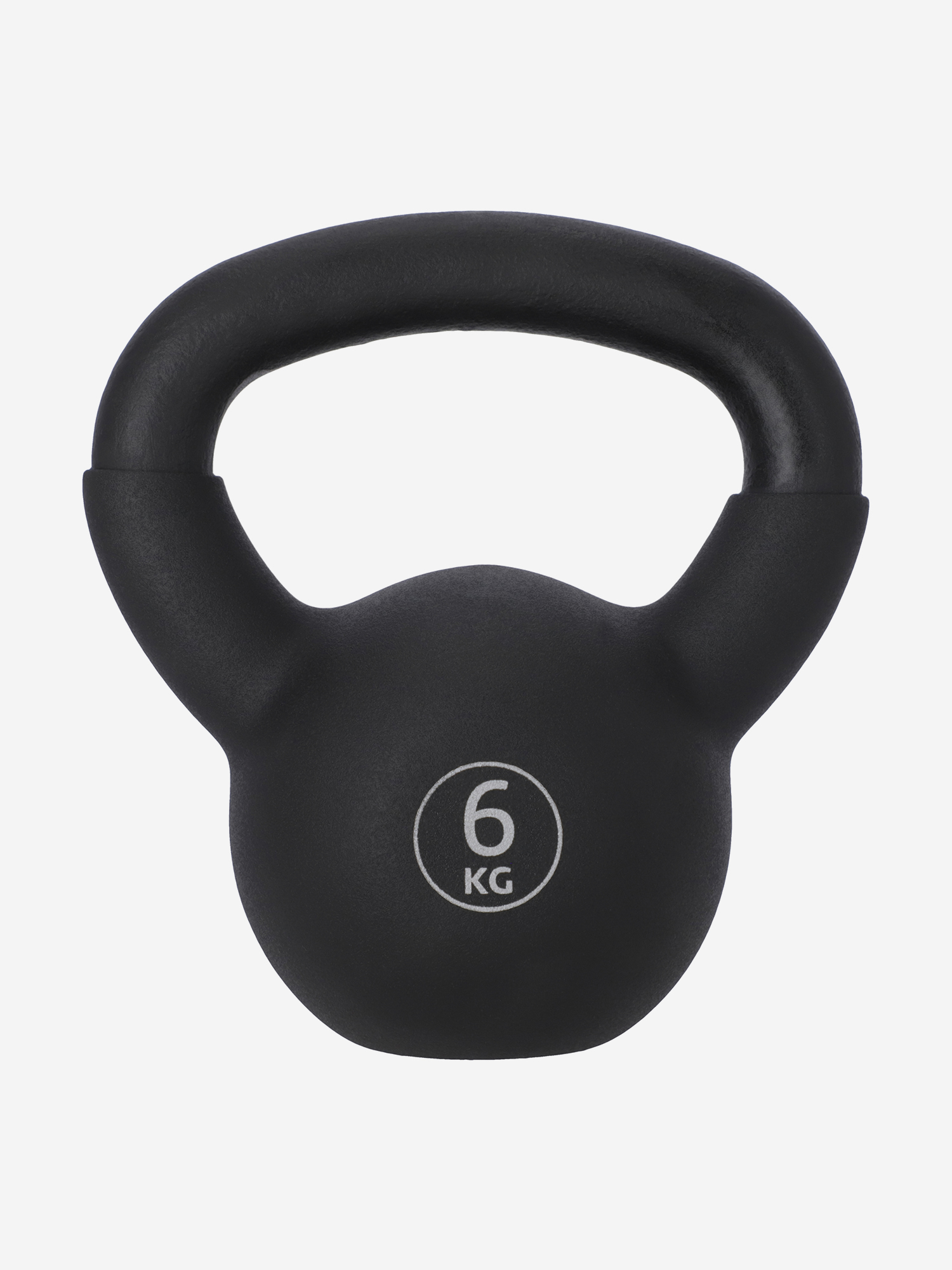 

Чугунная гиря с покрытием из ПВХ Torneo, 6 кг, Черный