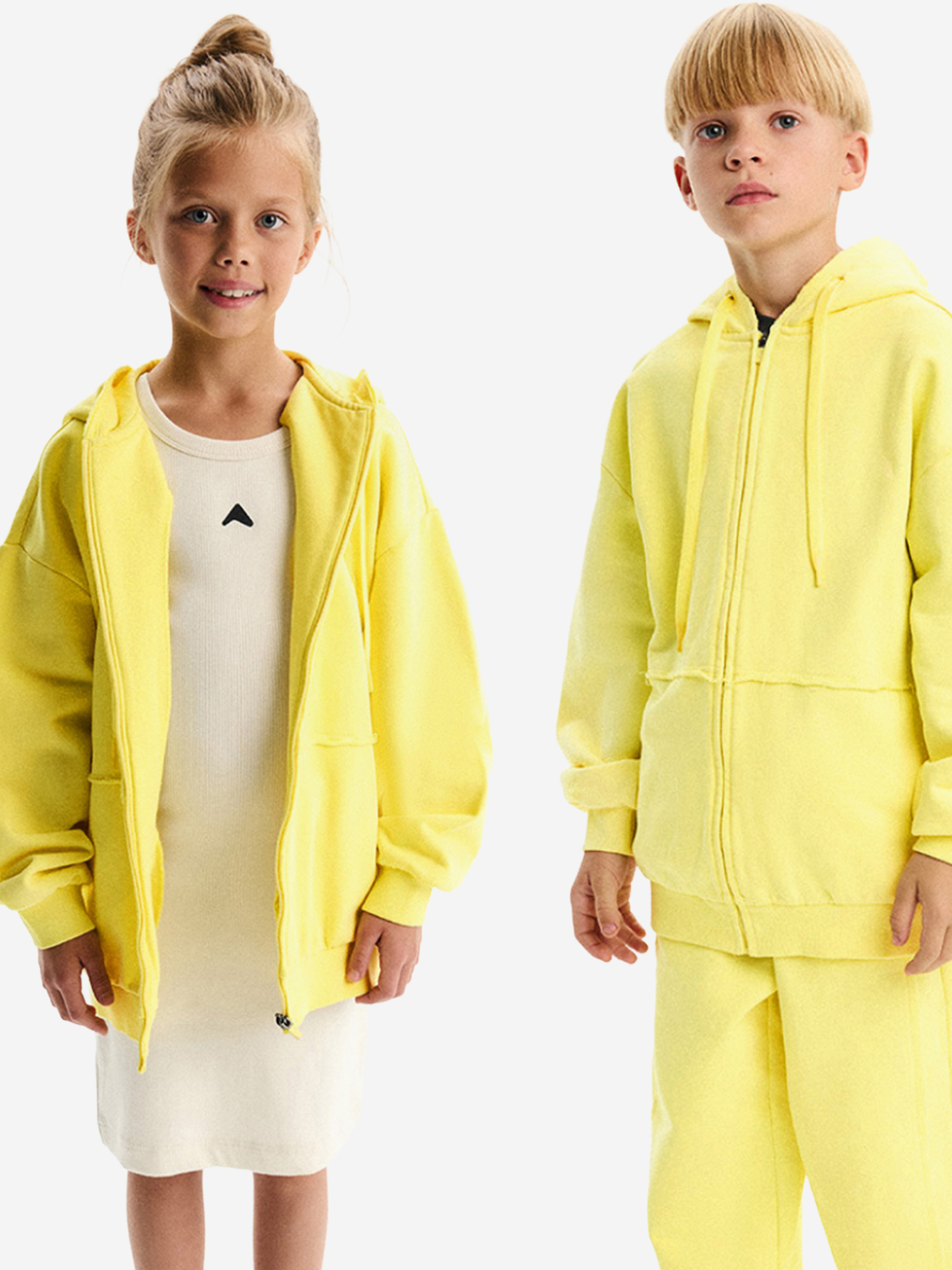 Изображение товара Толстовка для мальчиков и девочек PULKA, Желтый