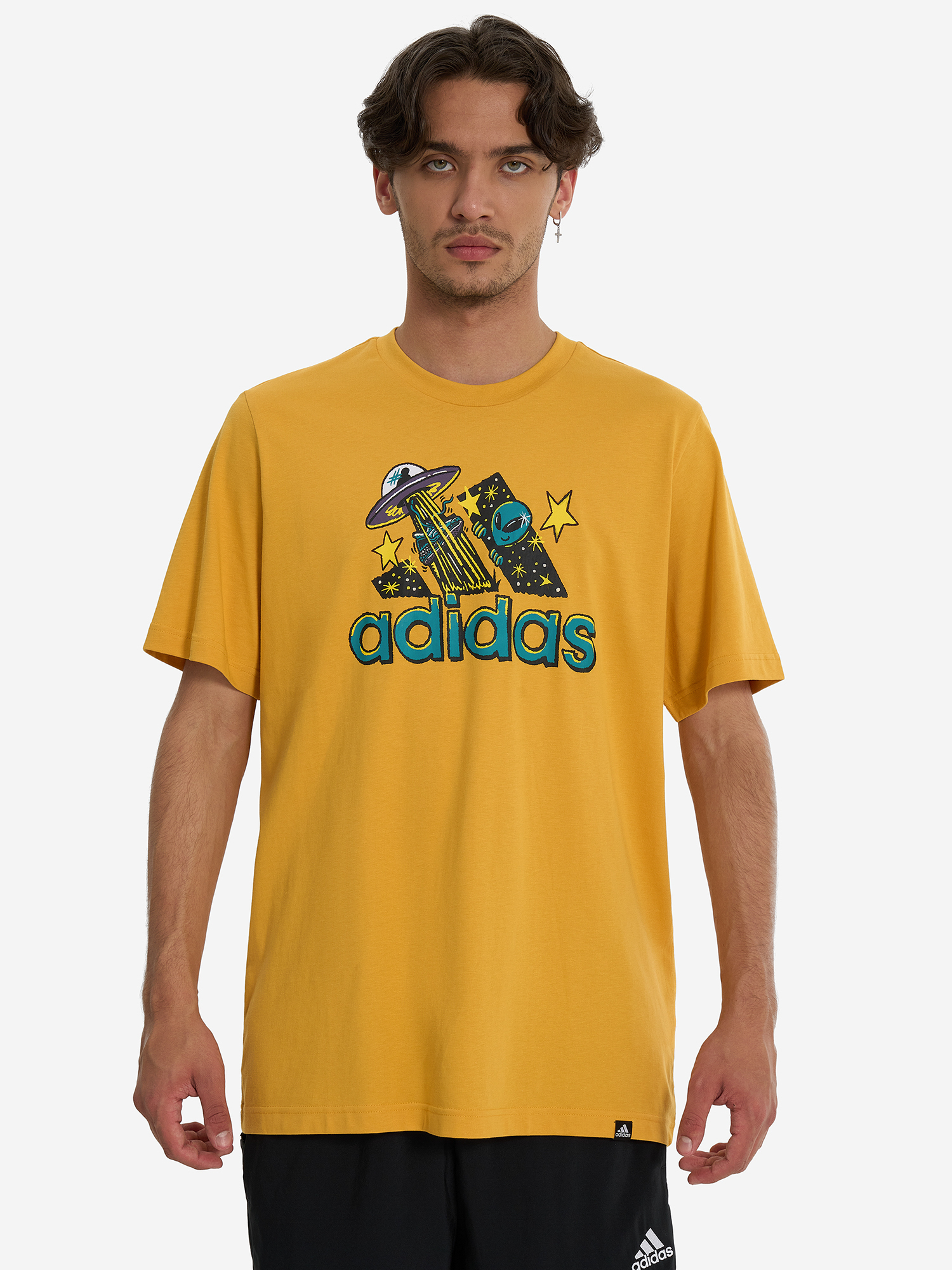 Футболка мужская adidas Doodle, Желтый IL2830A01-, размер RUS 52-54 - фото 2