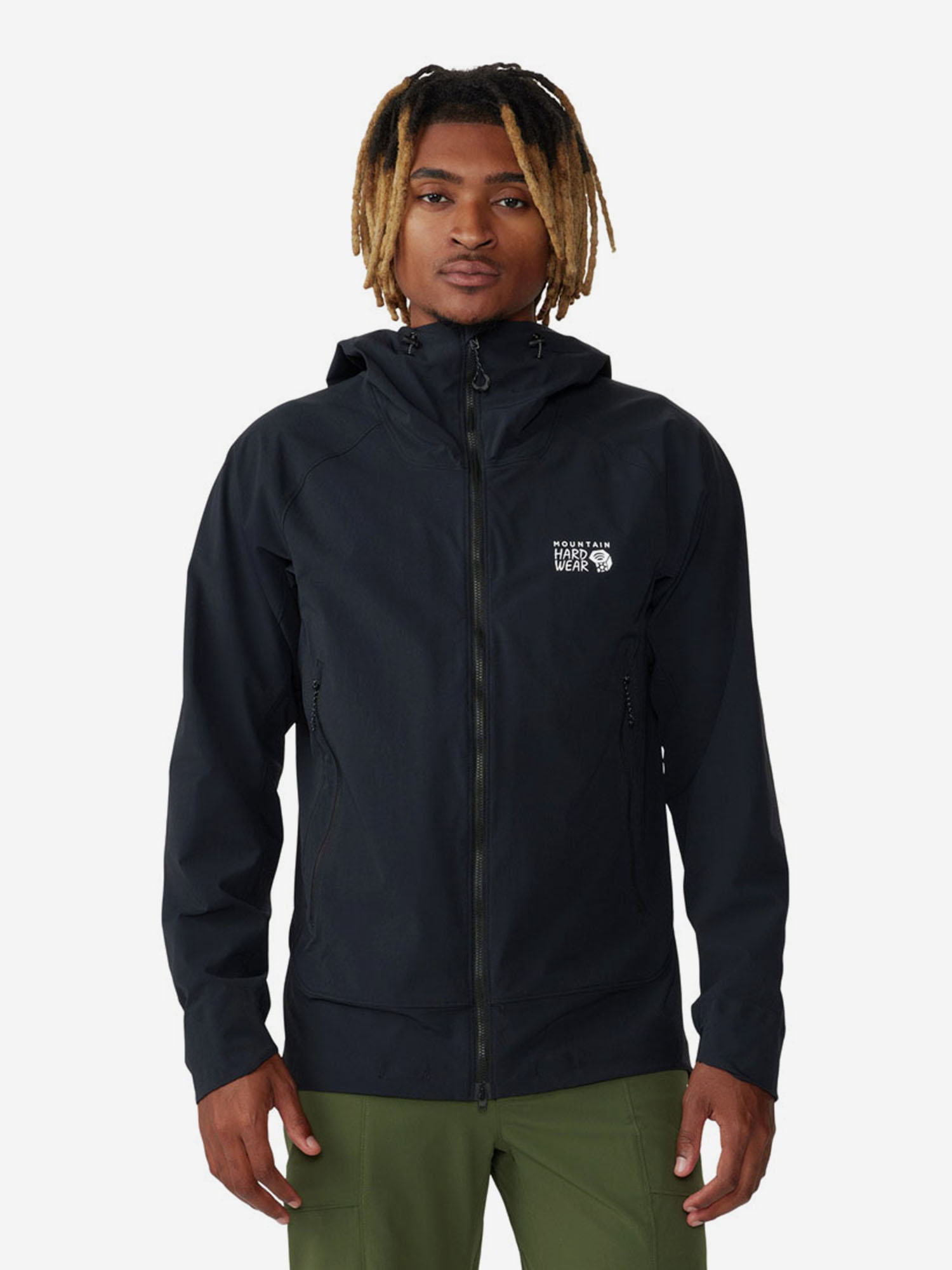 фото Куртка софтшелл мужская mountain hardwear chockstone alpine, черный