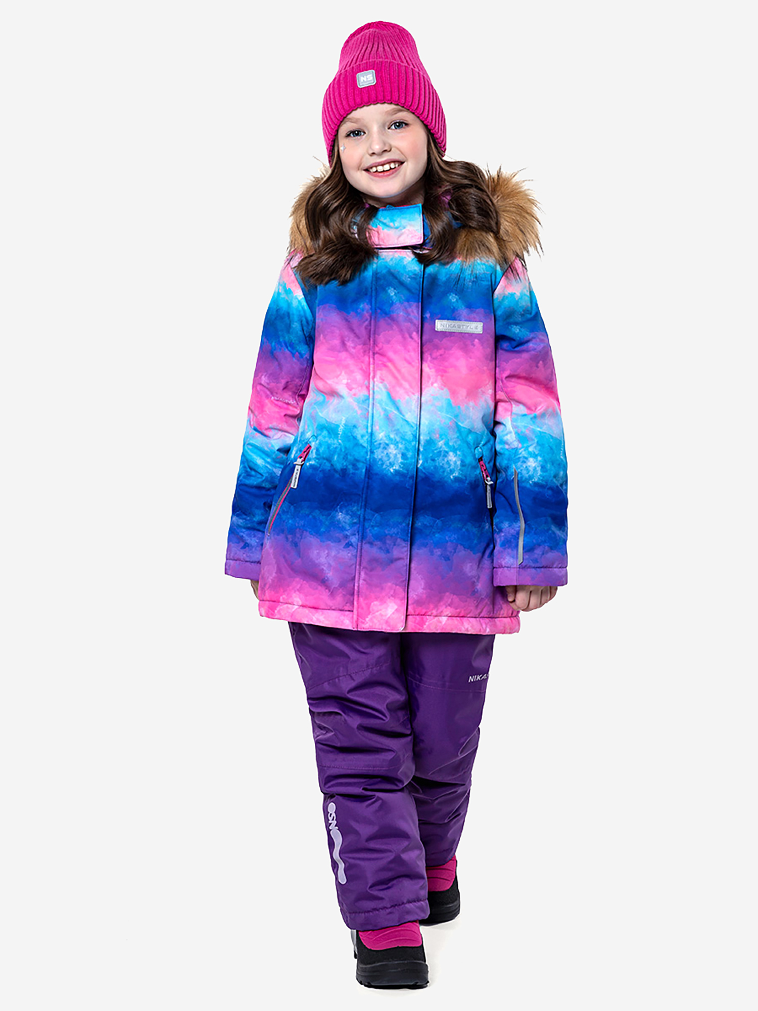 

Костюм зимний для девочки NIKASTYLE, Фиолетовый